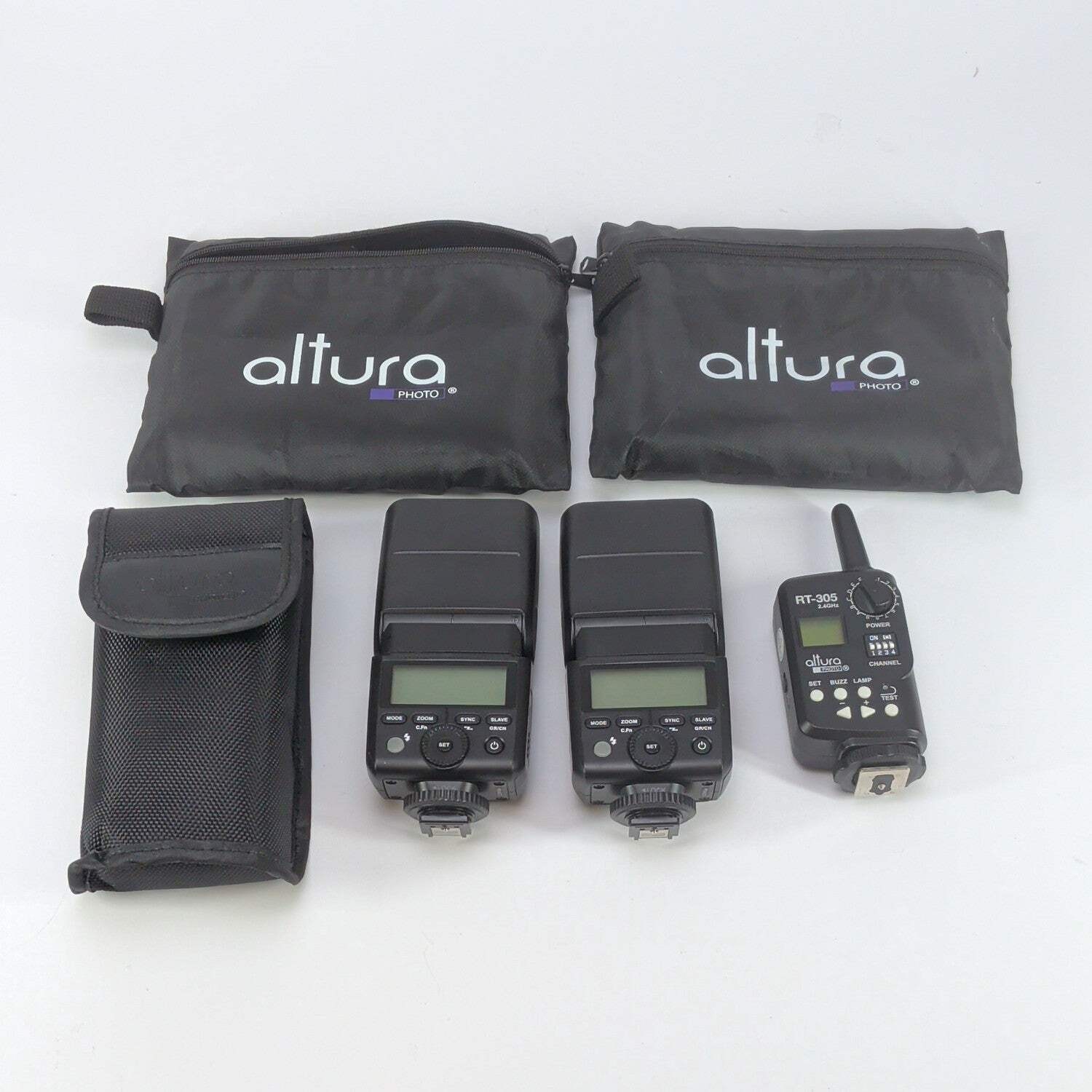 Altura Photo AP-305C Flash 2x Kit with Diffusers and Remote