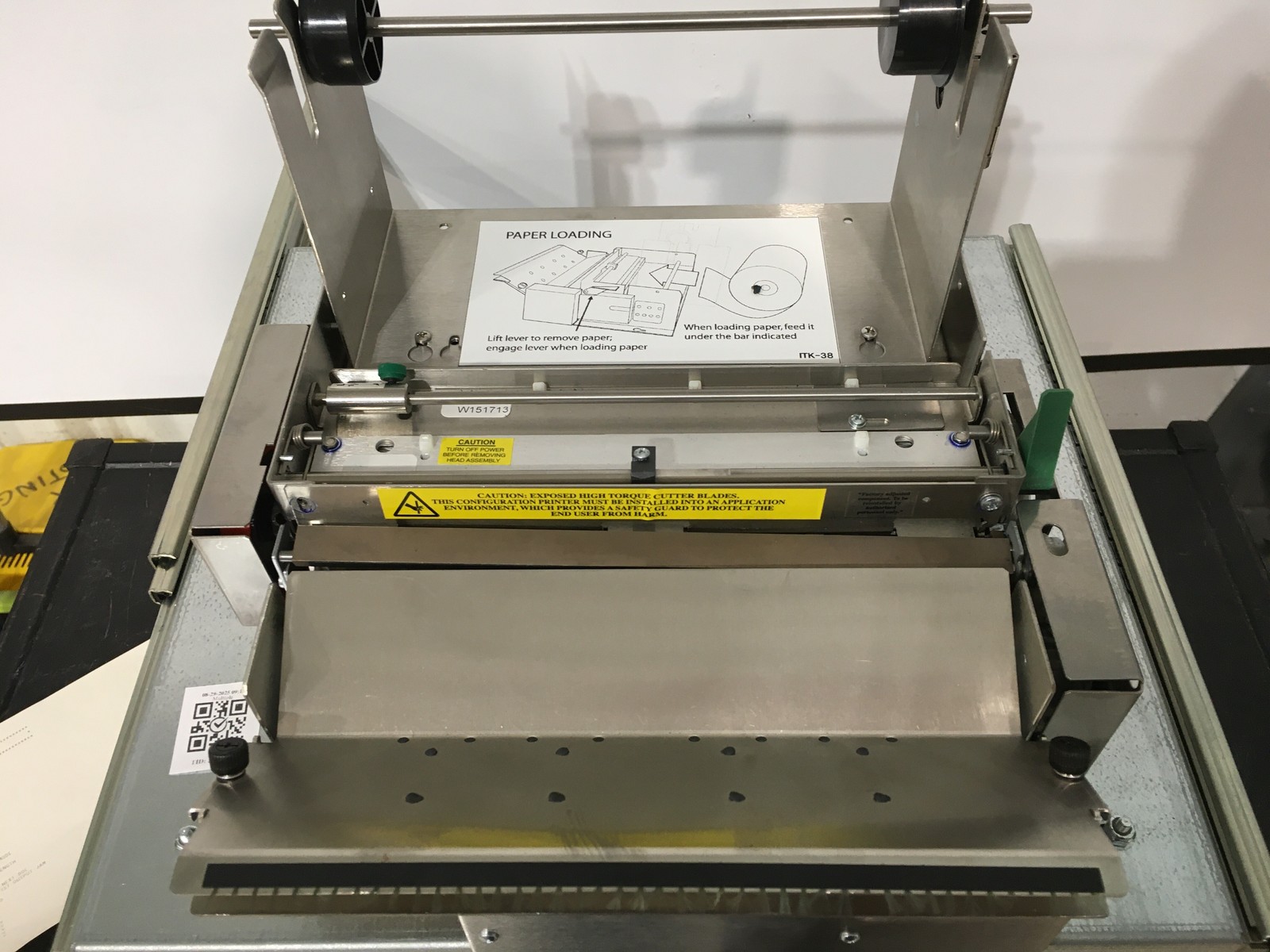 Practical Automation Inc Model ITK-38-LC Part C15-1158-1 Thermal Printer TESTED