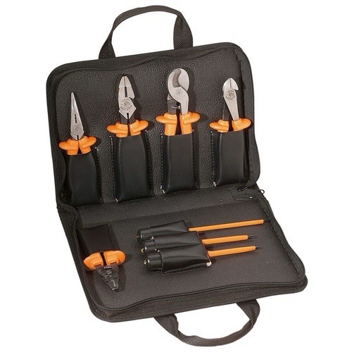 KLEIN 33529 8 PC INSULATED TOOL SET W/CASE, 1000 VOLT RATED, NEW OPEN BOX USA