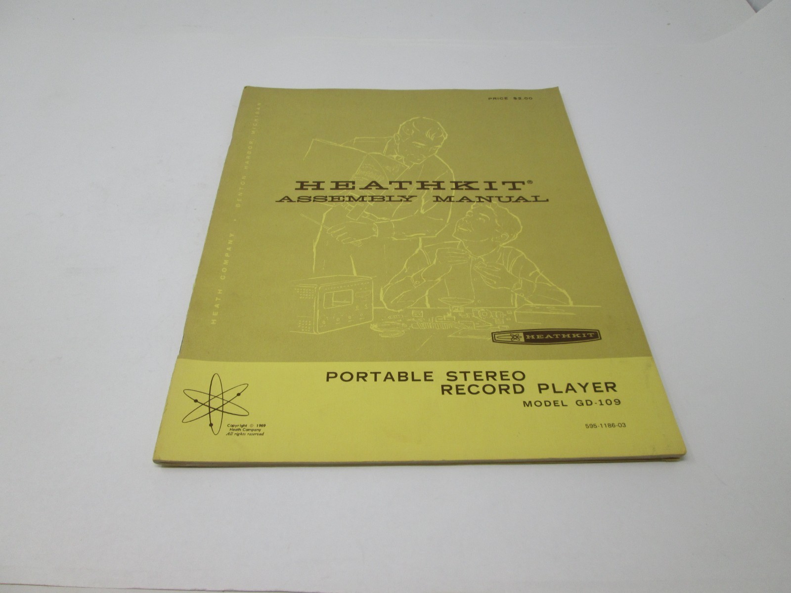 Heathkit Assembly Manual GD-109 Portable Stereo Record Player
