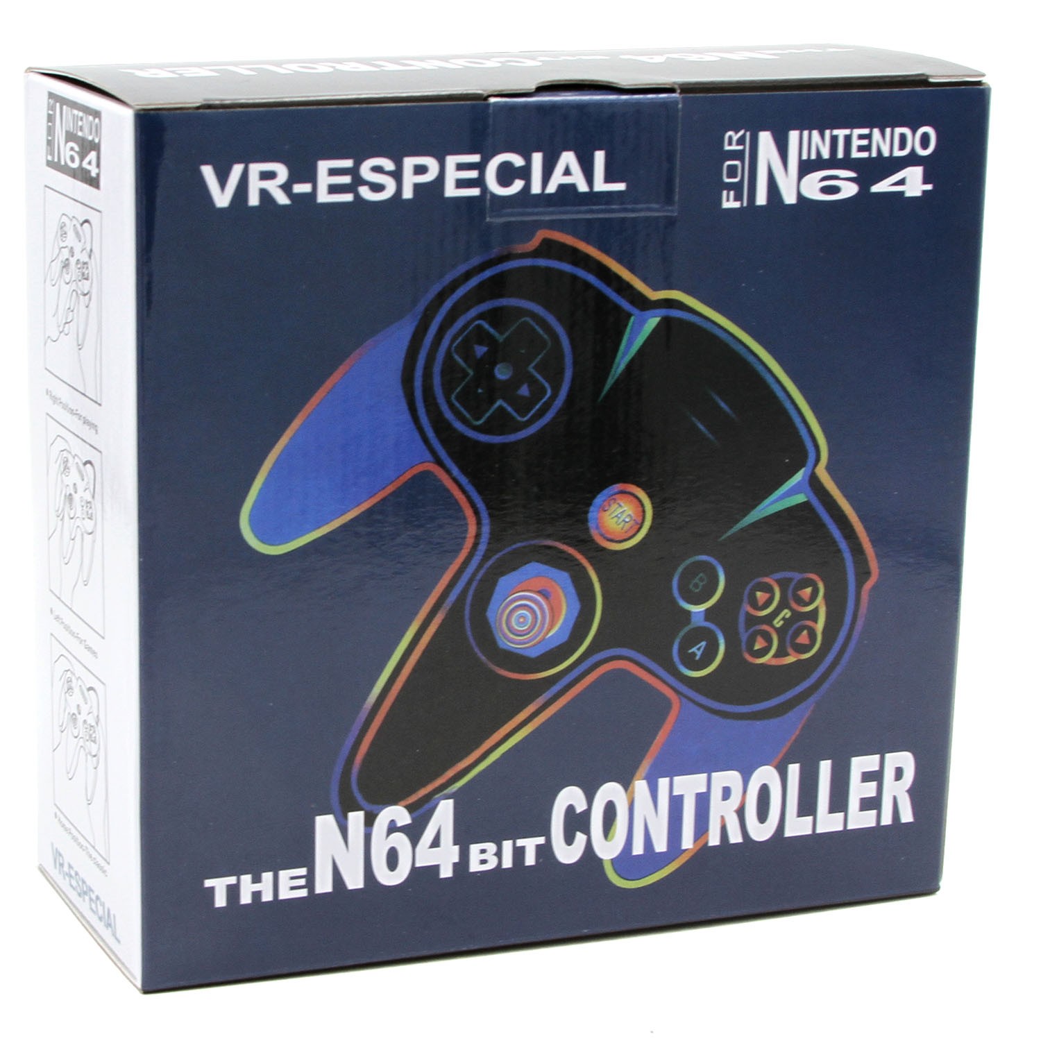 N64 - 5' Solid Grey Classic Controller X 2 Hexir (Nintendo 64 Wired Gamepad)