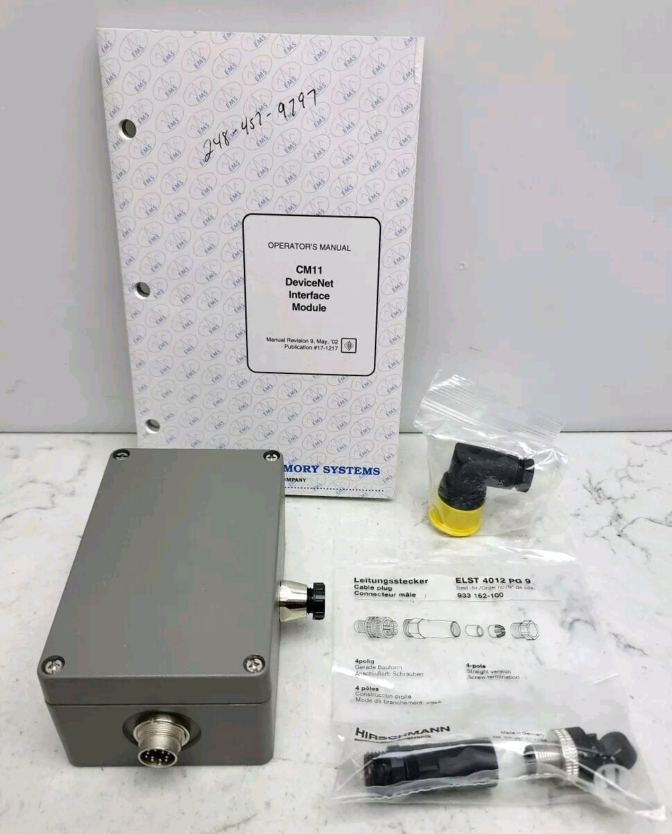 Escort Memory Systems CM11 DeviceNet Interface Module Devicenet RS232 / RS485