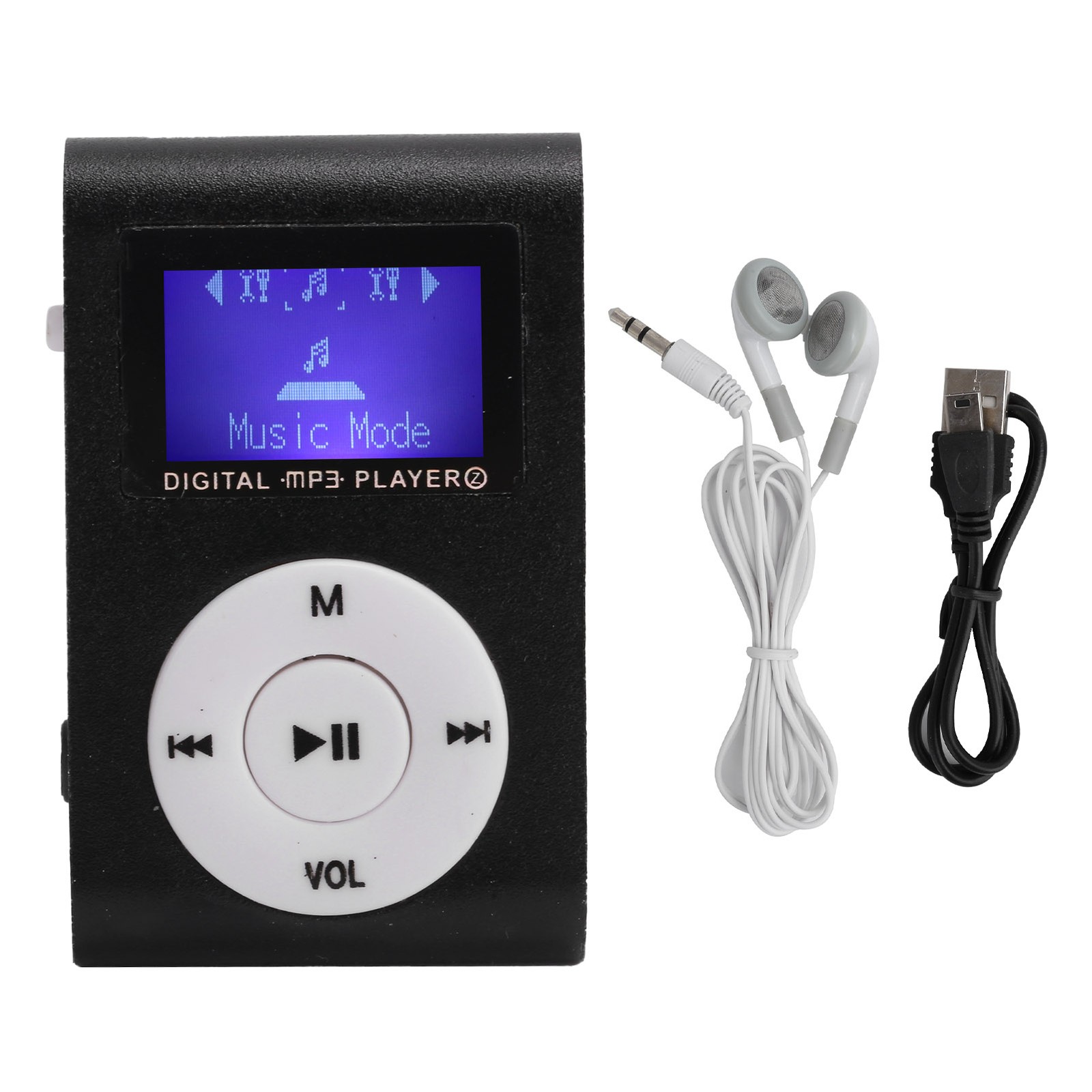 Portable Mini MP3 Music Playerorts BackClip LCD Screen MP3 Support Memory BEA