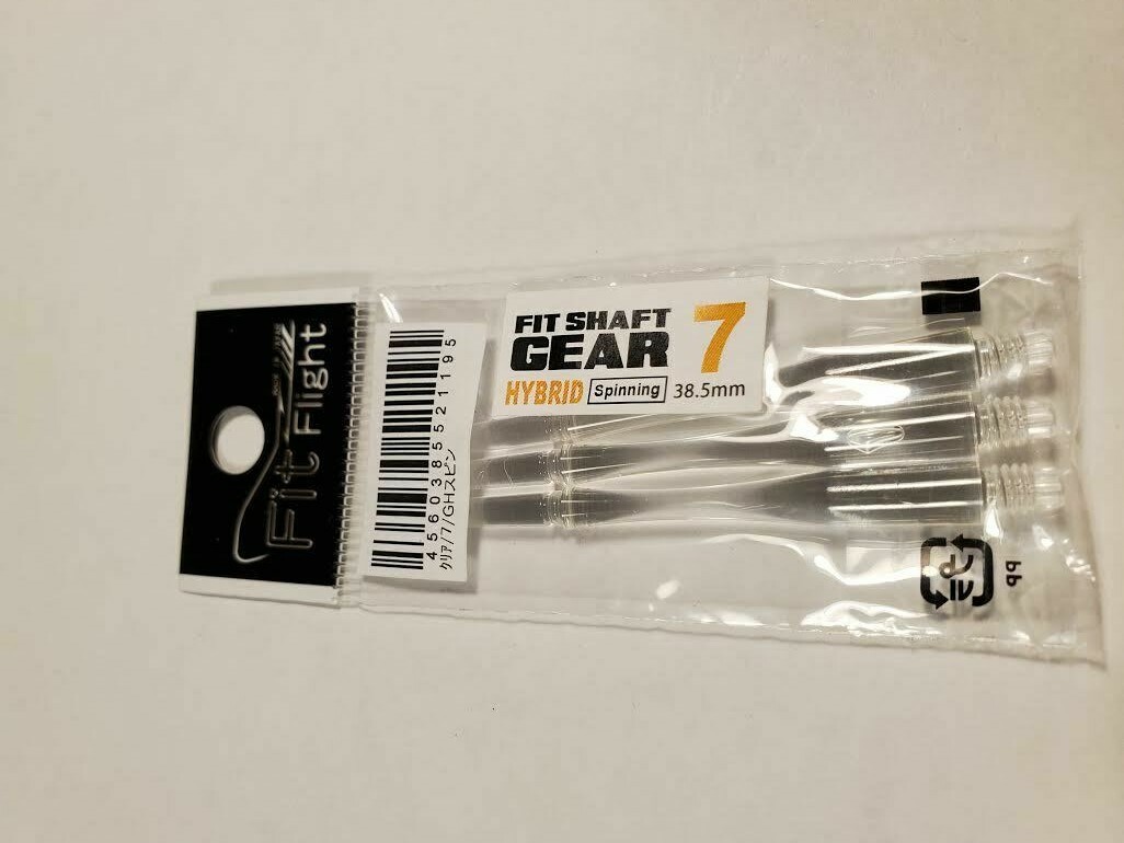 COSMO FIT SHAFTS GEAR #7 CLEAR HYBRID SPINNING TYPE 38.5mm FOR FIT FLIGHTS ONLY