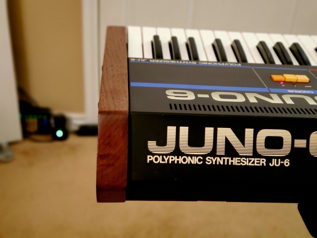 Roland Juno-60 / Juno-6 Replacement Side Panels - Solid Walnut - Brand New