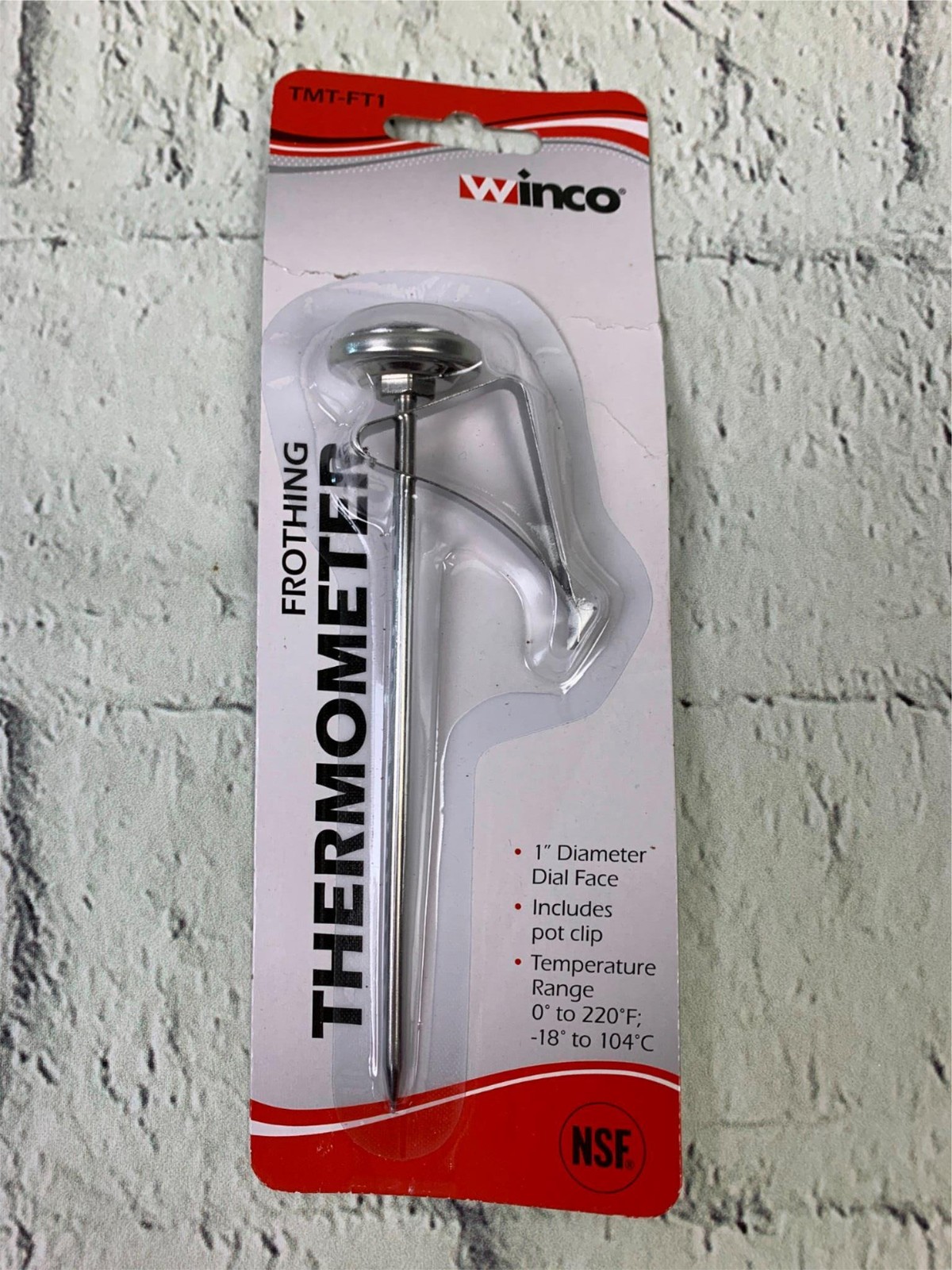 1 Inch Dial Frothing Thermometer with 5 Inch Probe