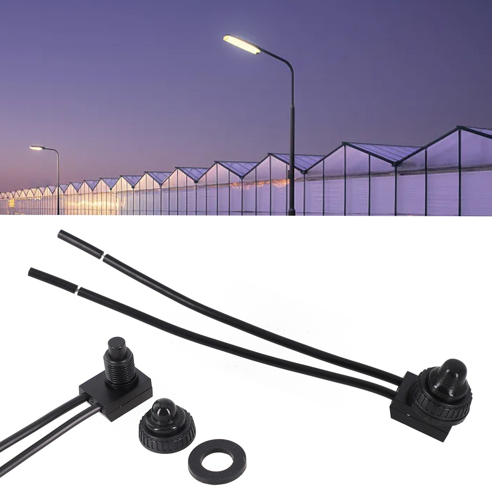 Outdoor Lighting Waterproof Push Button Switch Suitable for Emerg ency Lights
