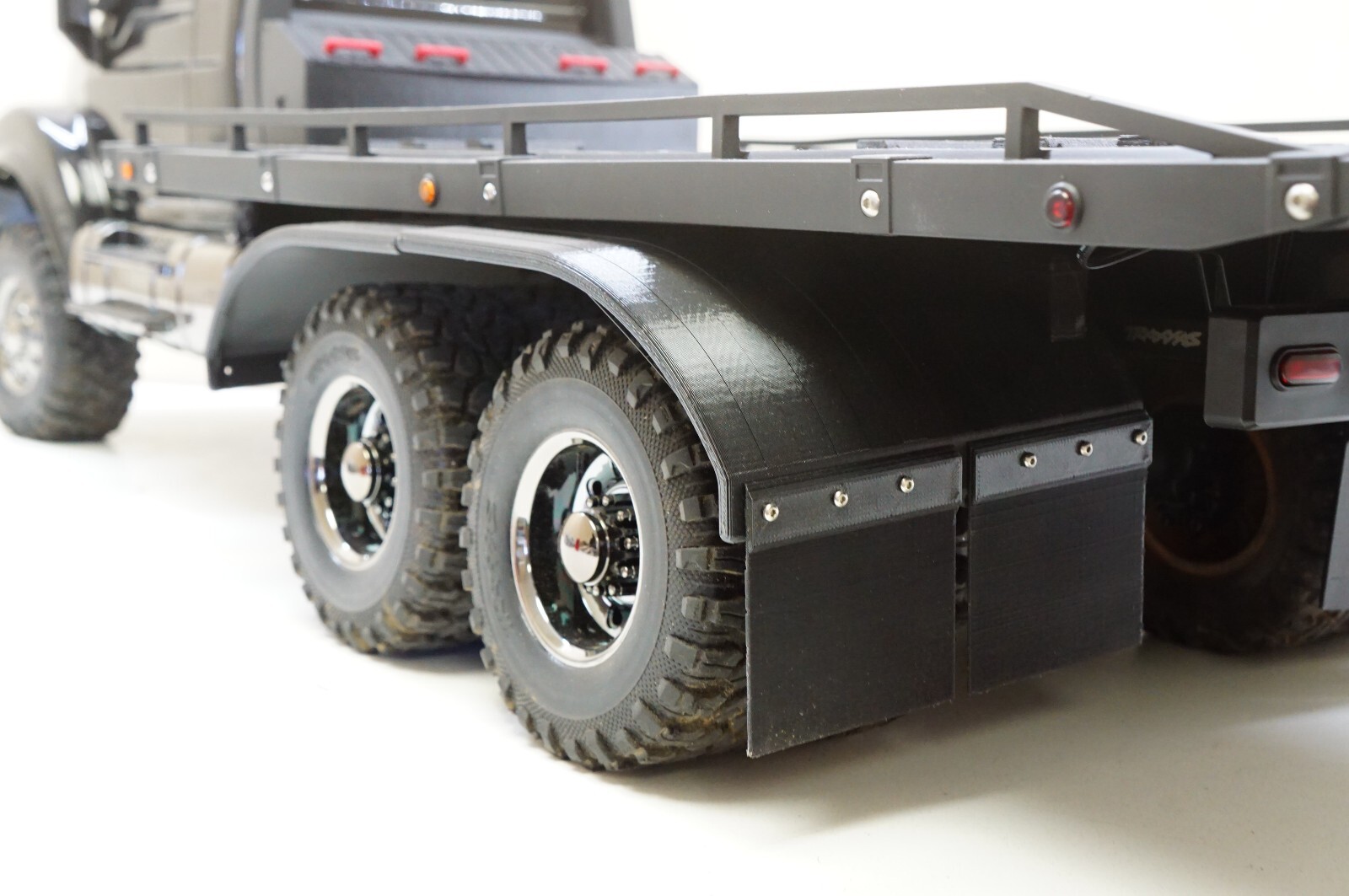 Dually / Single Fender Wheel Well w/ Mud Flaps For Traxxas TRX-6 Flatbed Hauler