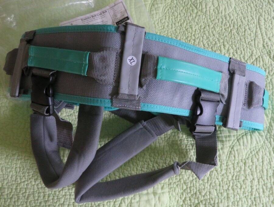 NEW King Mills Mobility TRANSFER BELT Safety Handles Gait Walking XL 39-47"
