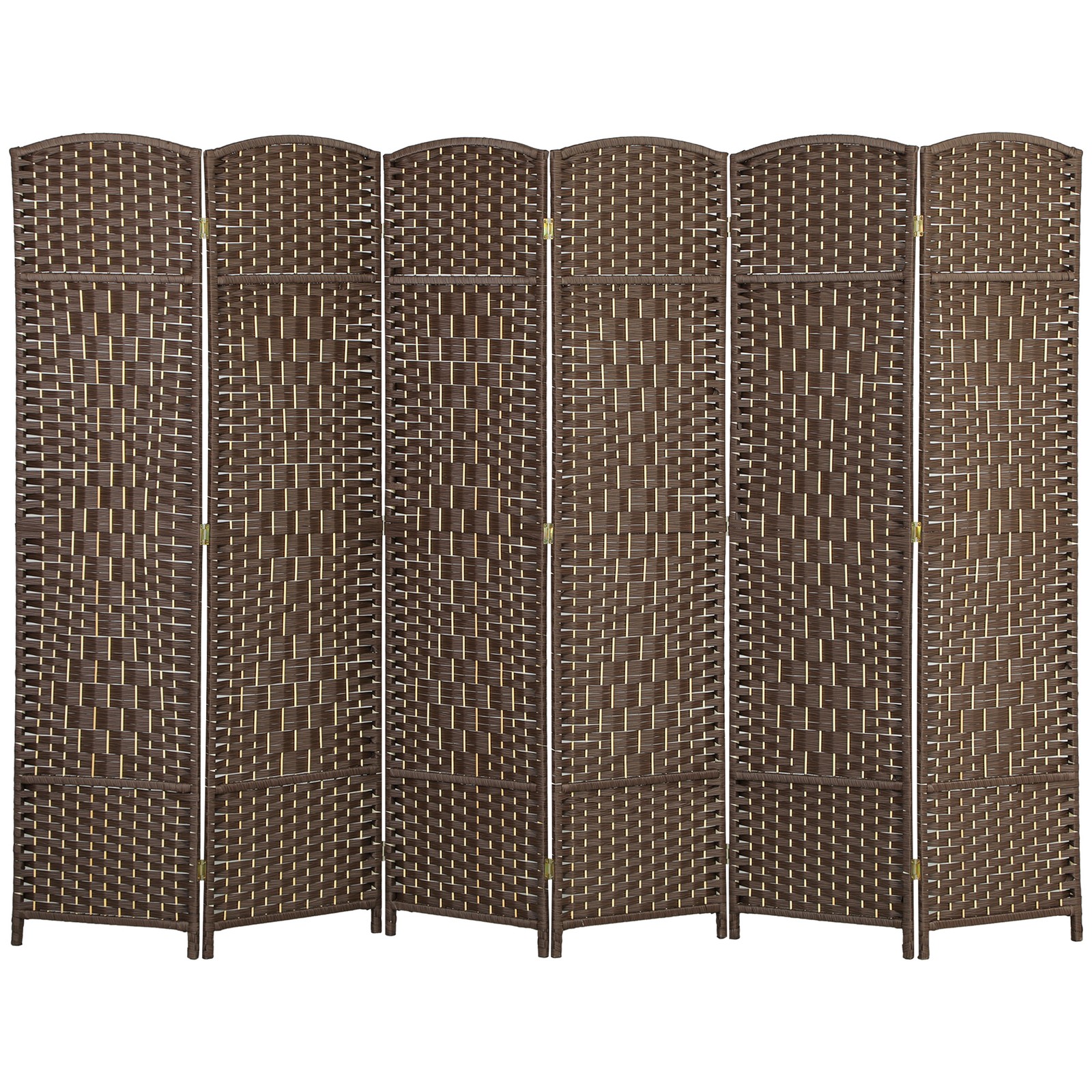 6ft Folding Room Divider – 6-Panel Freestanding Privacy Screen for Home Office