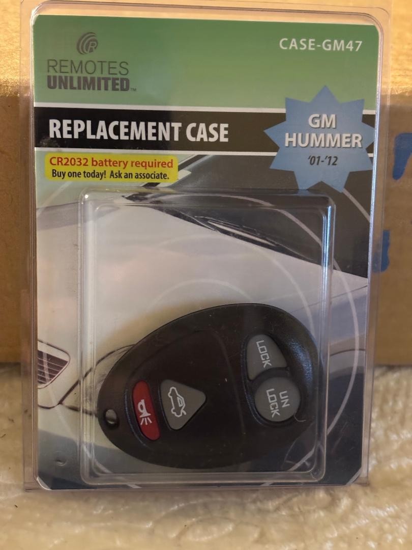 REMOTES UNLIMITED CASE-GM47 (SEE 2ND PHOTO FOR VEHICLE COMPATIBILTY.)