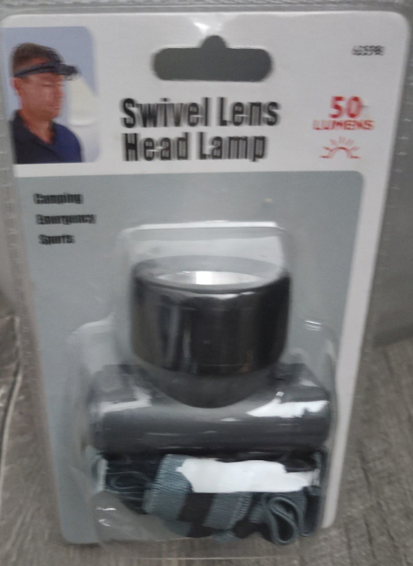 HEAD LAMP WITH SWIVEL LENS ~ *** FREE USA SHIP ***  C2
