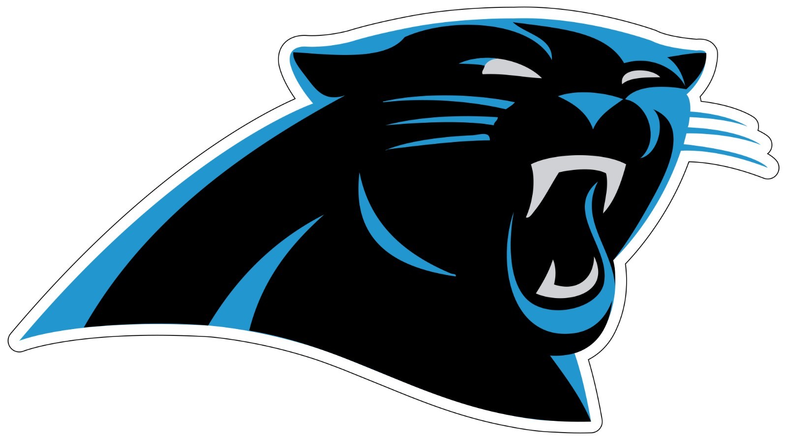 Carolina Panthers Logo - Die Cut Laminated Vinyl Sticker Decal NFL car windows