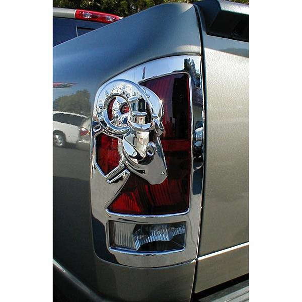 2009-2019 DODGE RAM BIG HORN 1500 CHROME TAIL LIGHT COVERS