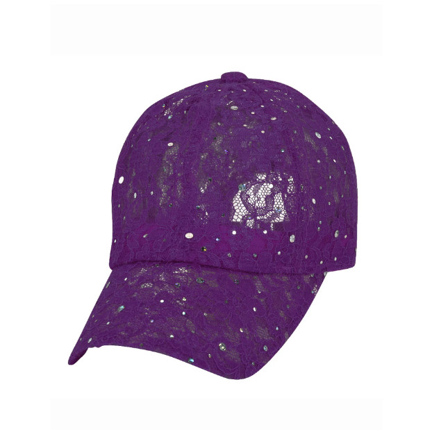 Sequined Purple  Baseball Cap