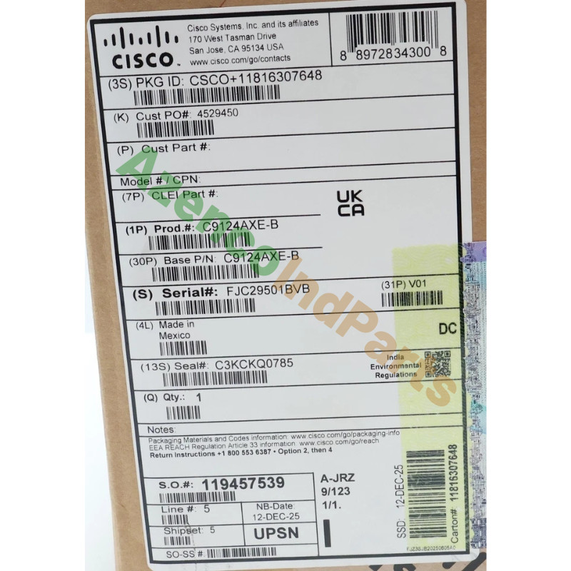 1PCS New Cisco C9124AX Wireless Router C9124AXE-ROW Fast Shipping