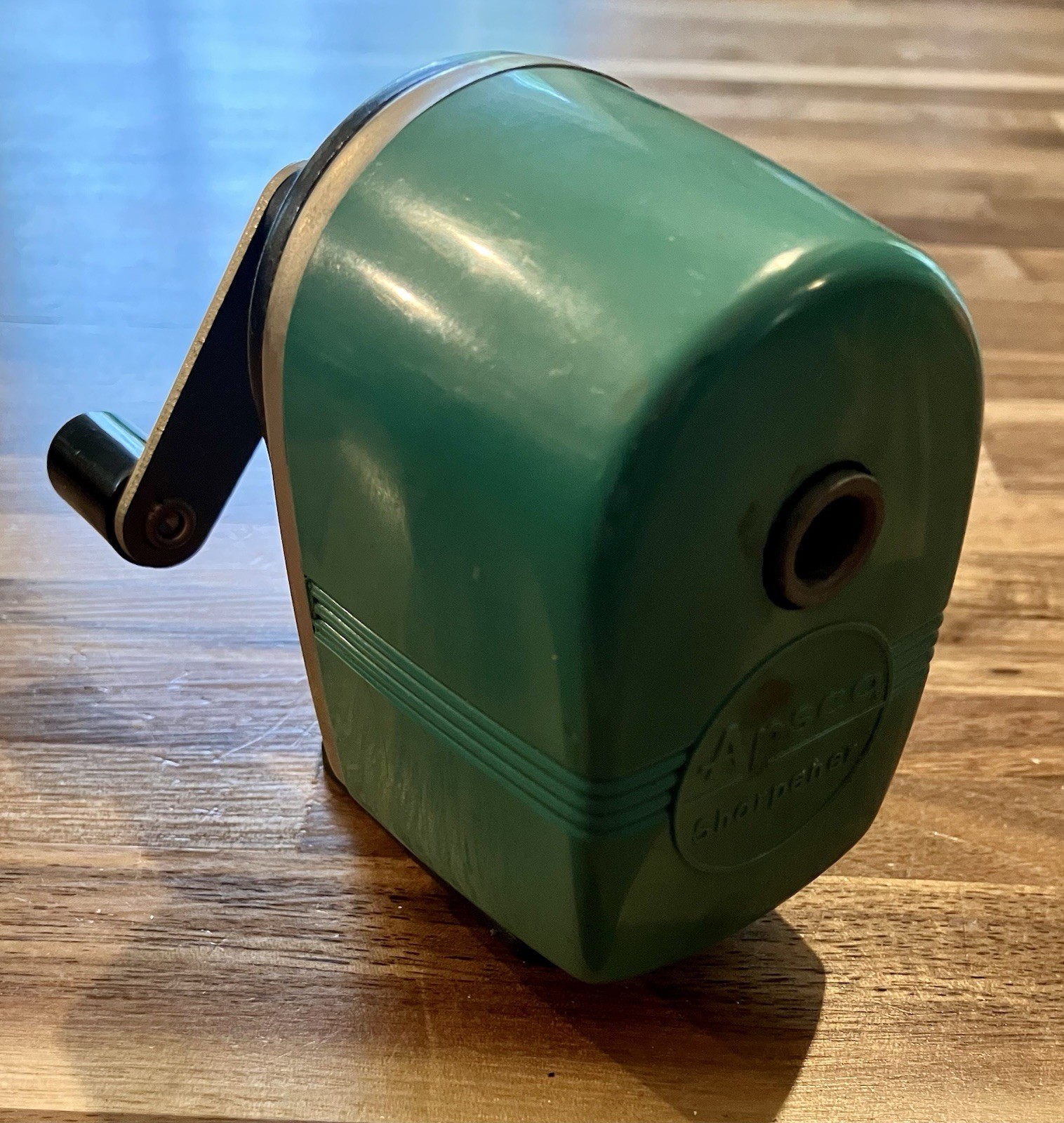 Vintage Apsco Midget Turquoise Blue Pencil Sharpener Not Working Parts or Repair
