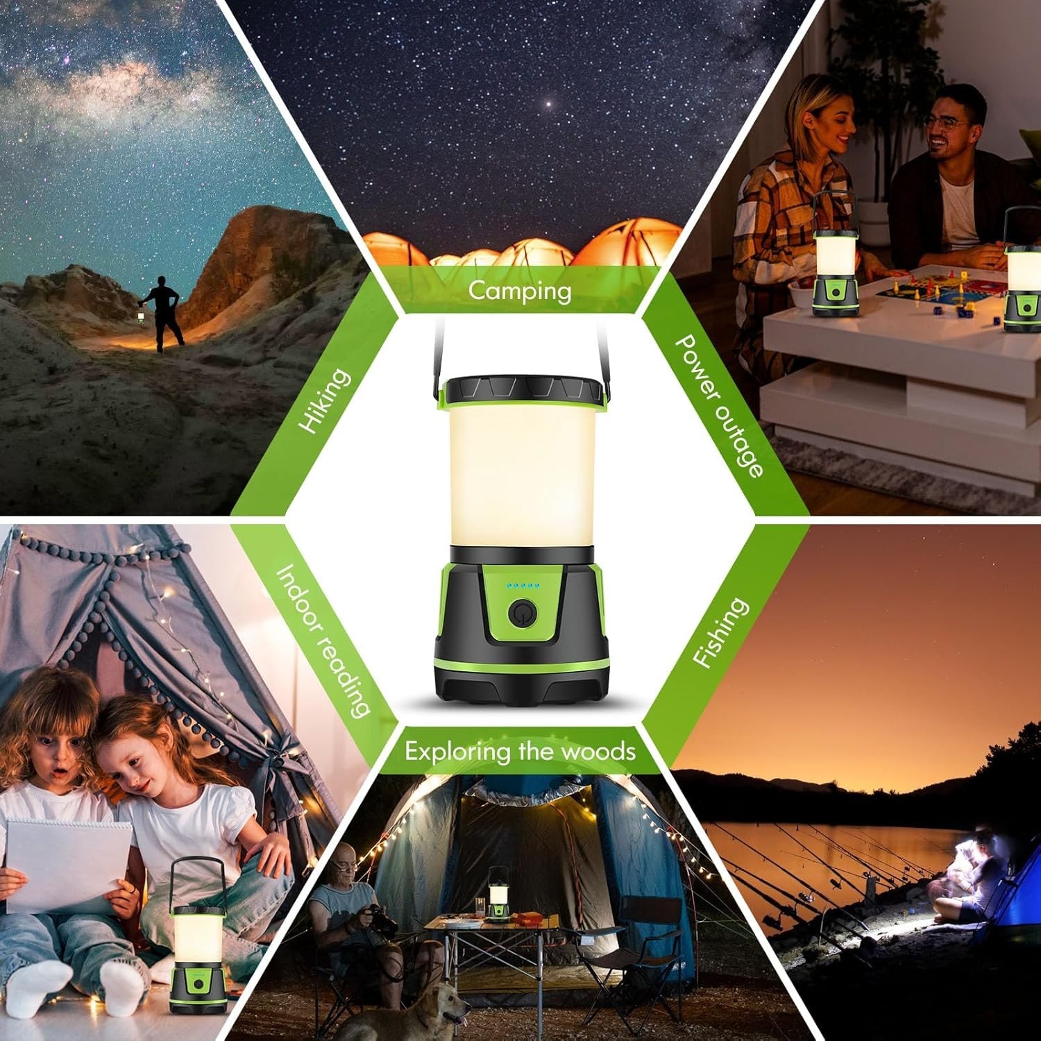 Versatile 3000 Lumen LED Lantern with 5 Light Modes - Perfect for Emergencies