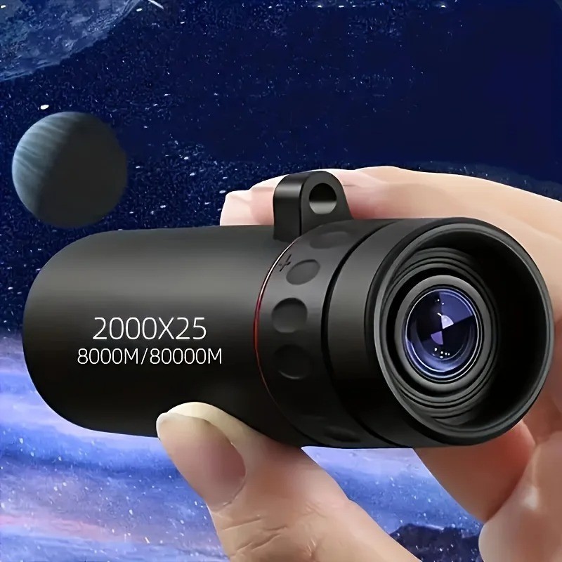 HD Compact Monocular Telescope 2000X25 High Power Pocket Scope For Travel Hiking
