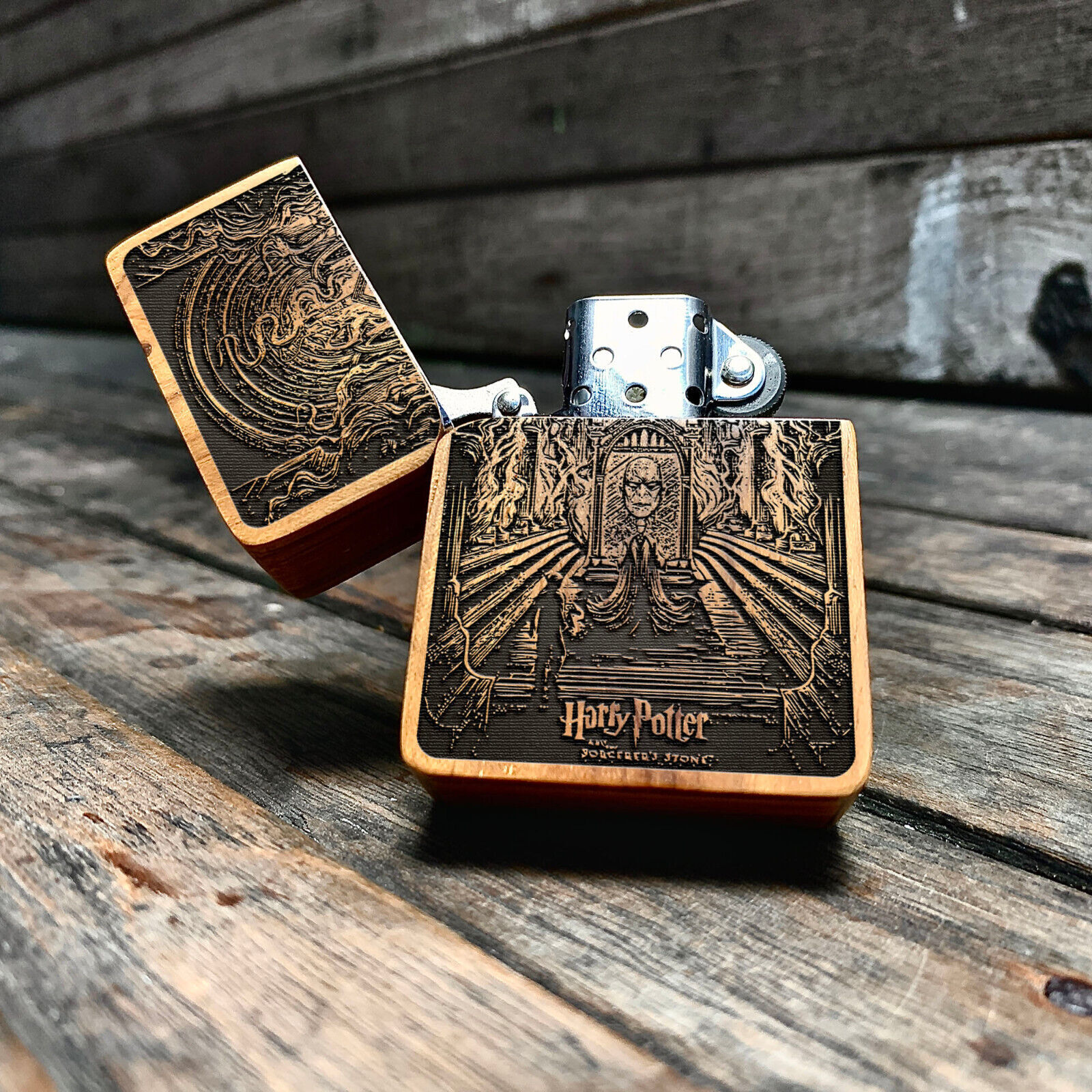 Harry Potter Java Teakwood Engraved Lighter