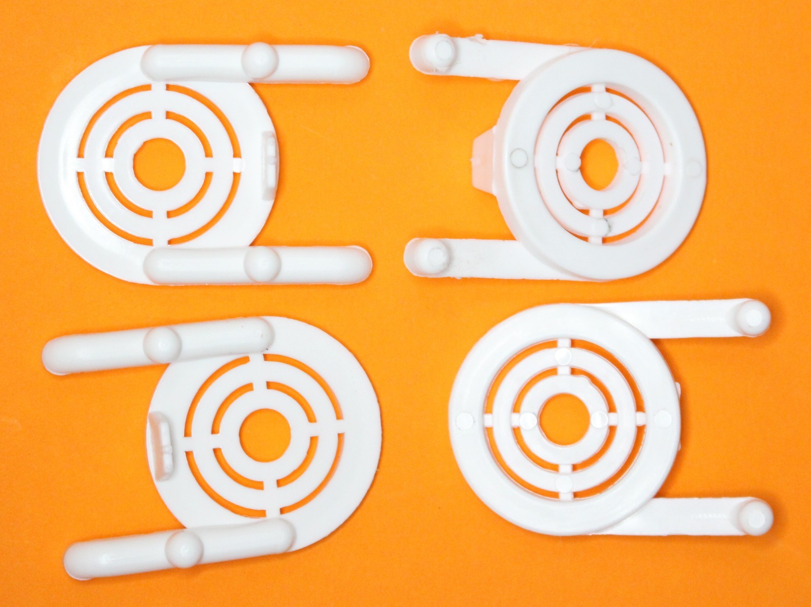 White Plastic Peg board Multi-Purpose Tool Holder 50 Pack PEGBOARD NOT INCLUDED