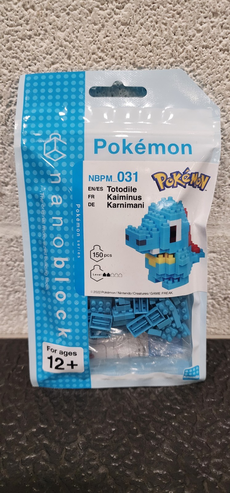 nanoblock - Pokémon - Totodile  Pokémon Series Building Kit