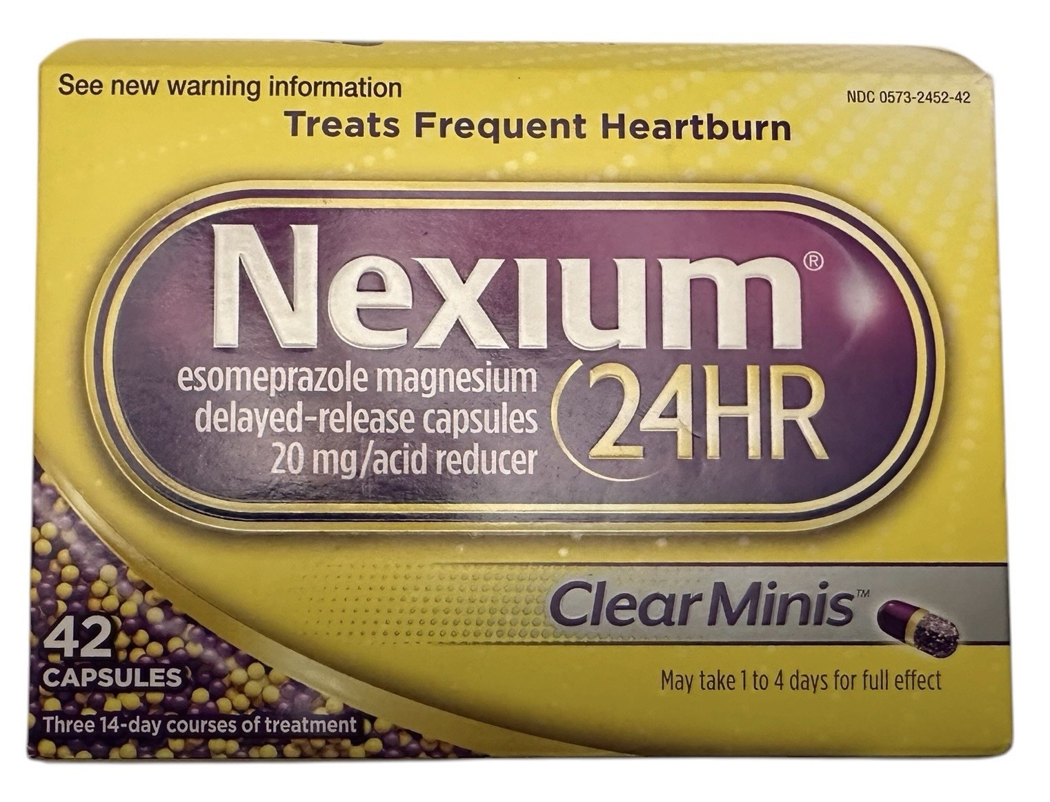Nexium 24HR Acid Reducer ClearMinis for Heartburn Relief 42 Count Expires 1/2028