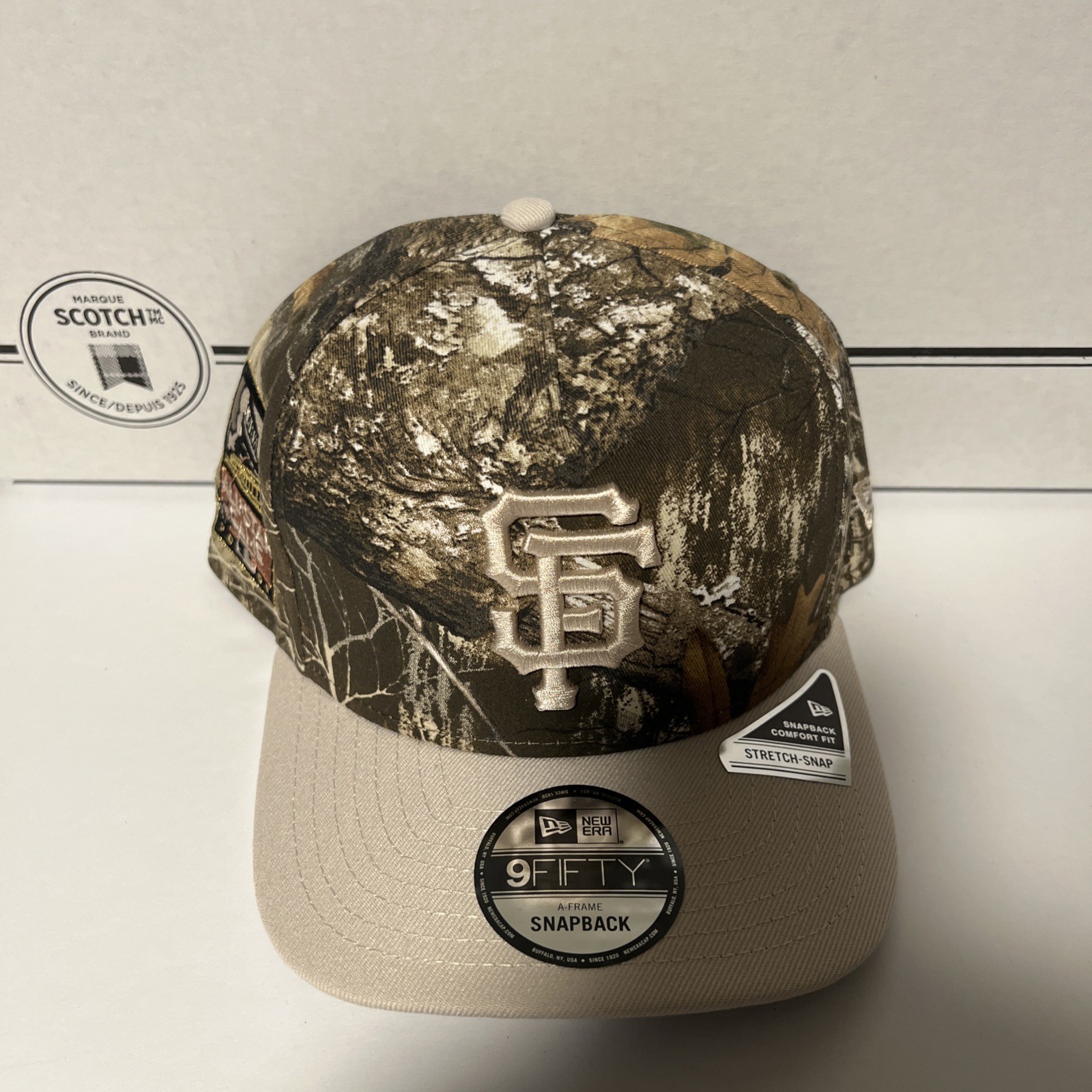 New Era SF Giants ASG Patch REAL TREE CAMO 9FIFTY A-Frame Snapback Hat