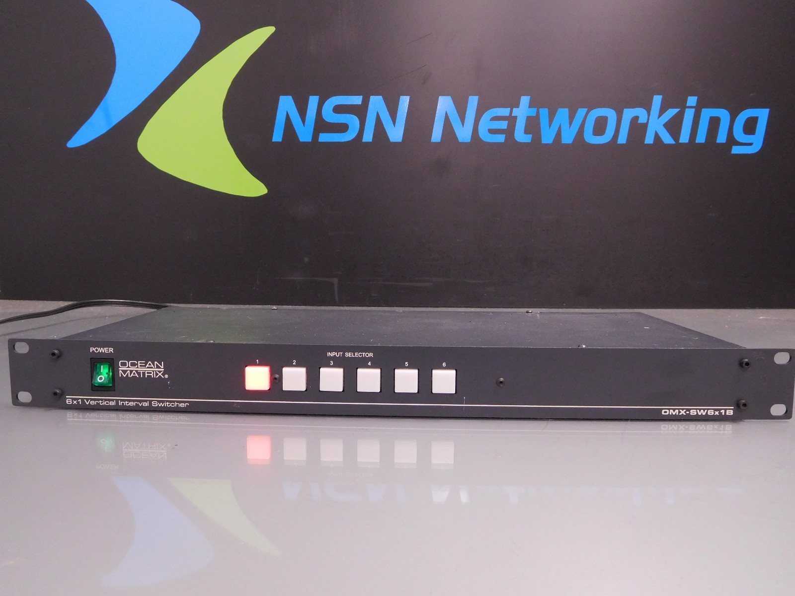 Ocean Matrix OMX-SW6X1B 6x1 Video & Balanced Audio Switcher