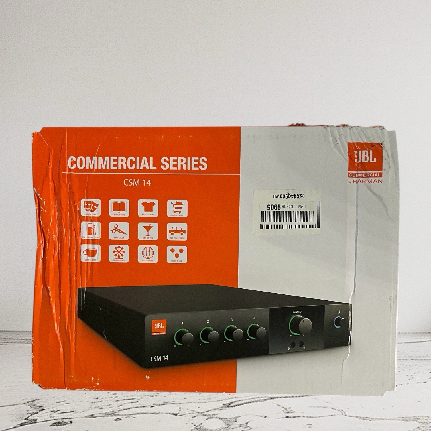 JBL CSM 14 4-input / 1-output Commercial Series Mixer NCSM14-U-US CSM14