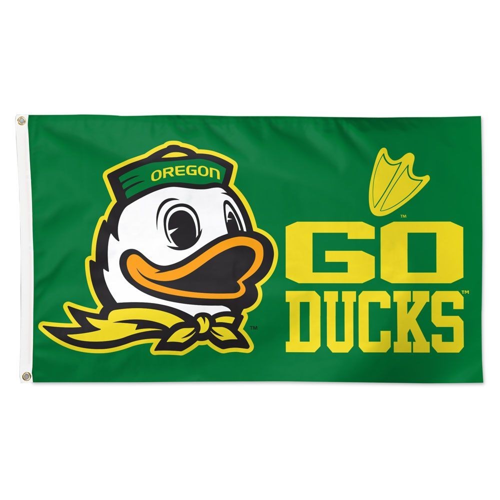 Oregon Ducks Oregon Bold Mascot Team Logo Flag 3x5 FT Wall Banner