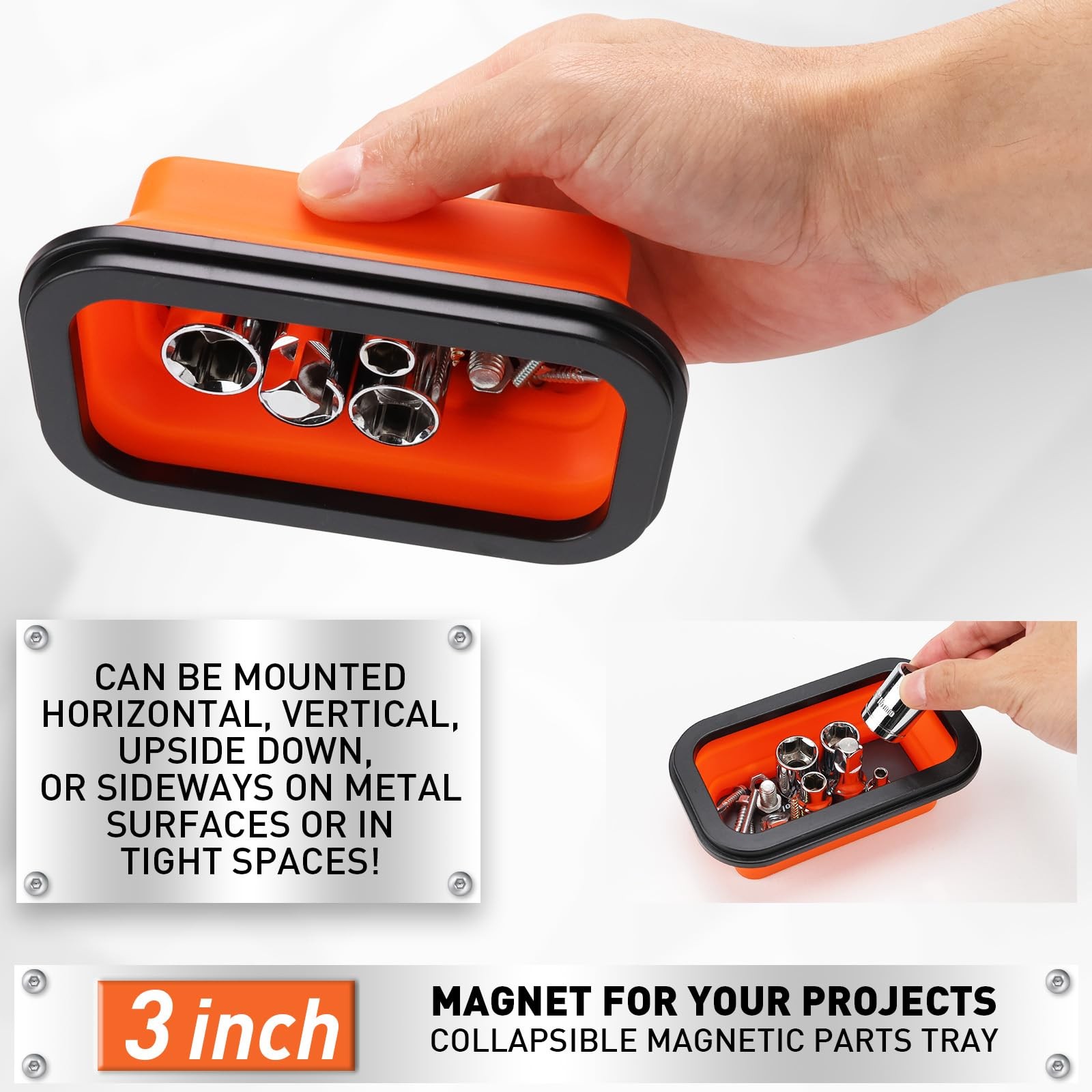 4 PIECE Magnetic Pickup Tools Kit | Extendable Telescoping Magnet Pick Up To...
