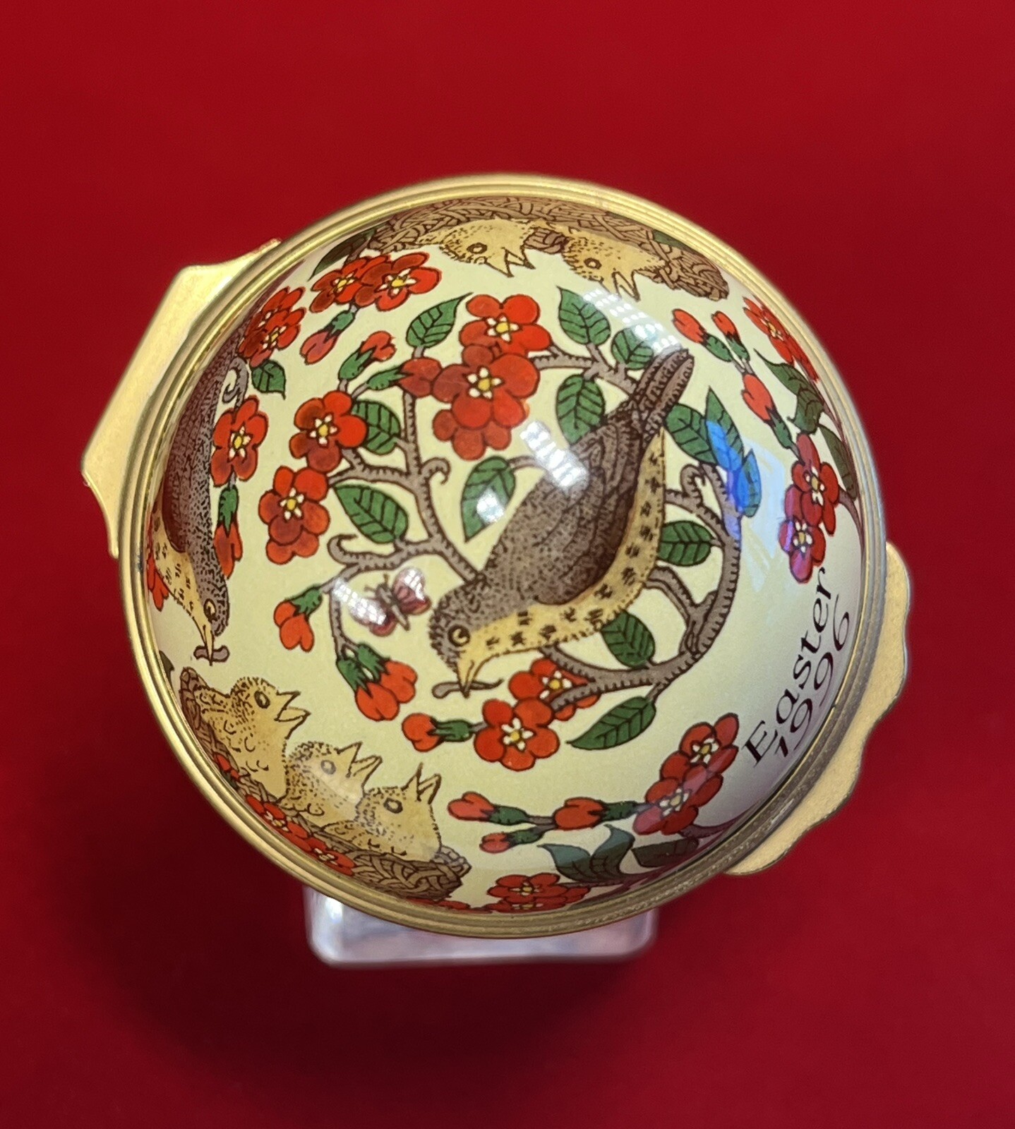 Halcyon Days Enamels Easter 1996 Egg Trinket Box