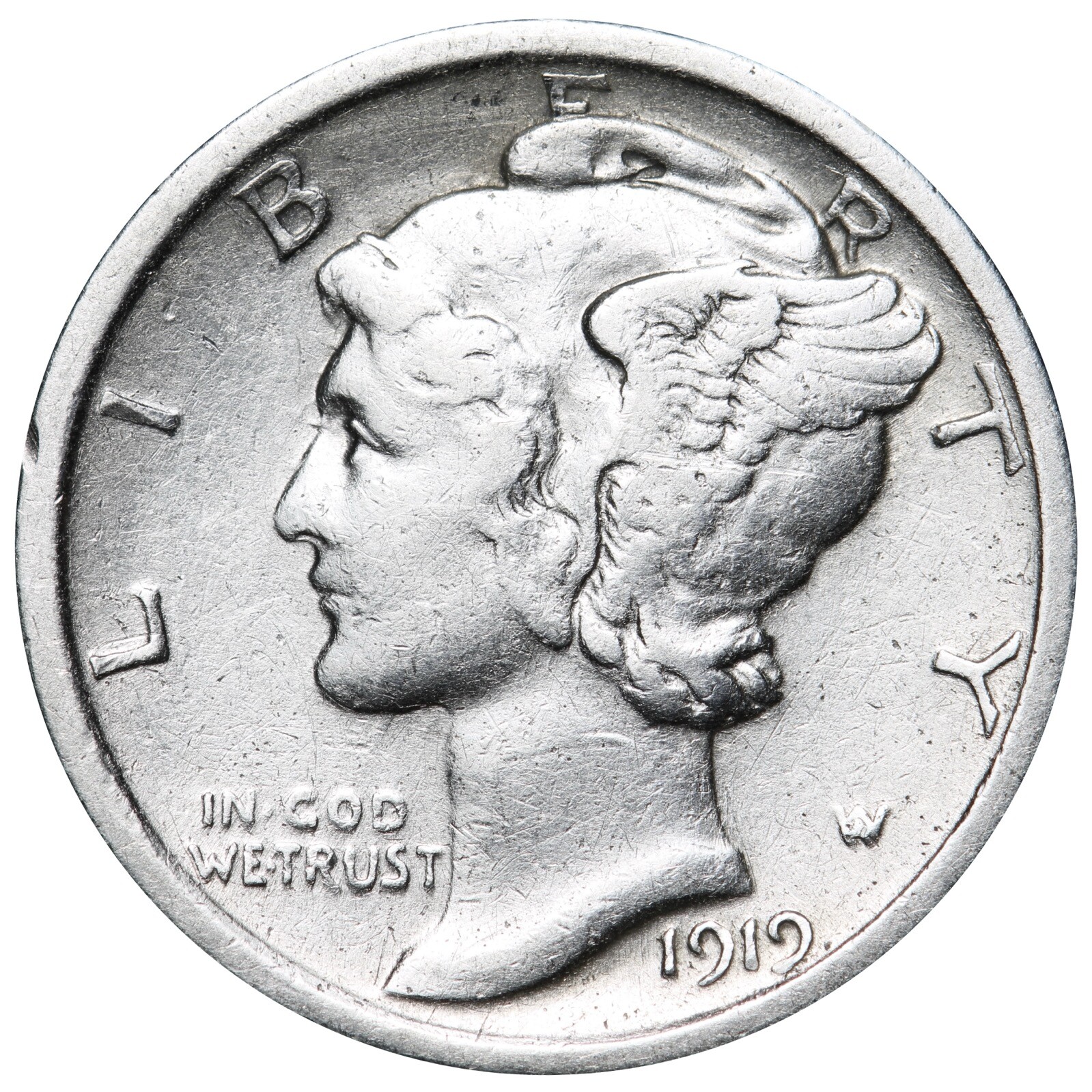 1919 Mercury Dime Better Grade Nice Coin!