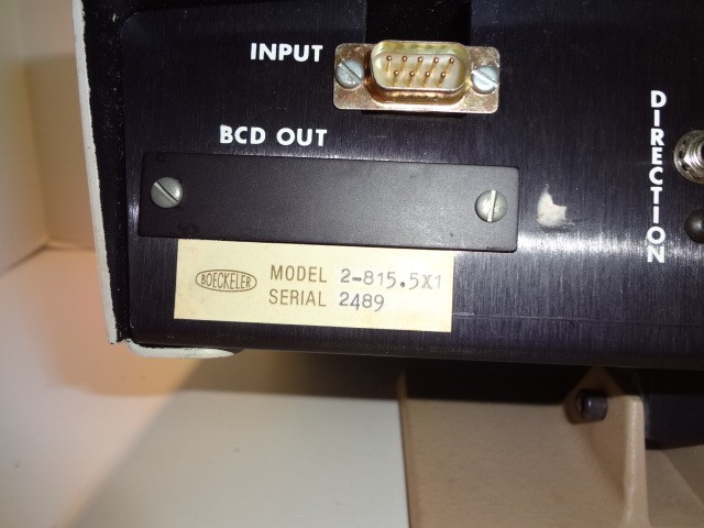 BOECKELER INSTRUMENTS DIGITAL READOUT DISPLAY 2 AXIS MODEL 2-815.5x1 **NICE**