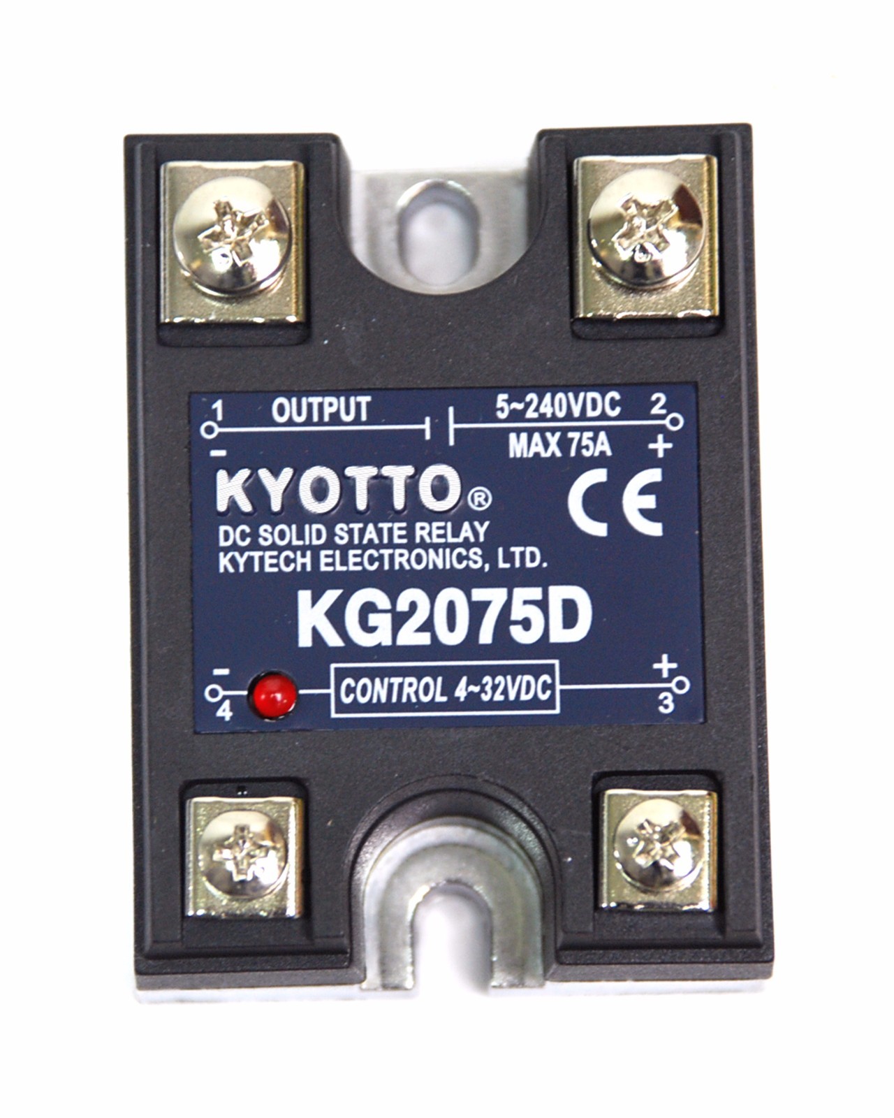 1pc KYOTTO DC Solid State Relay SSR KG2075D 5-220VDC 75A [ DC in to DC out ]