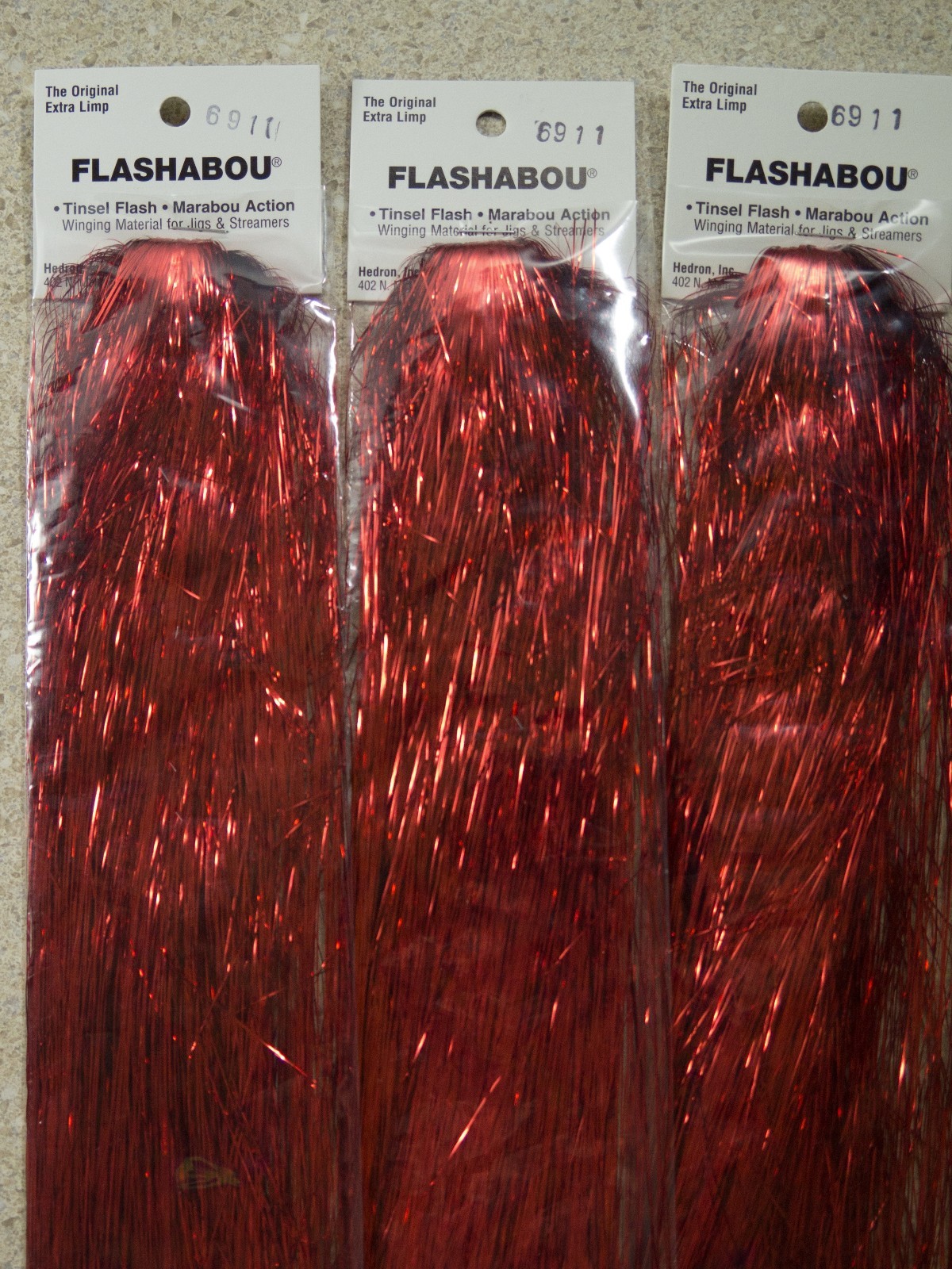 Flashabou Original - Red (3 packs)