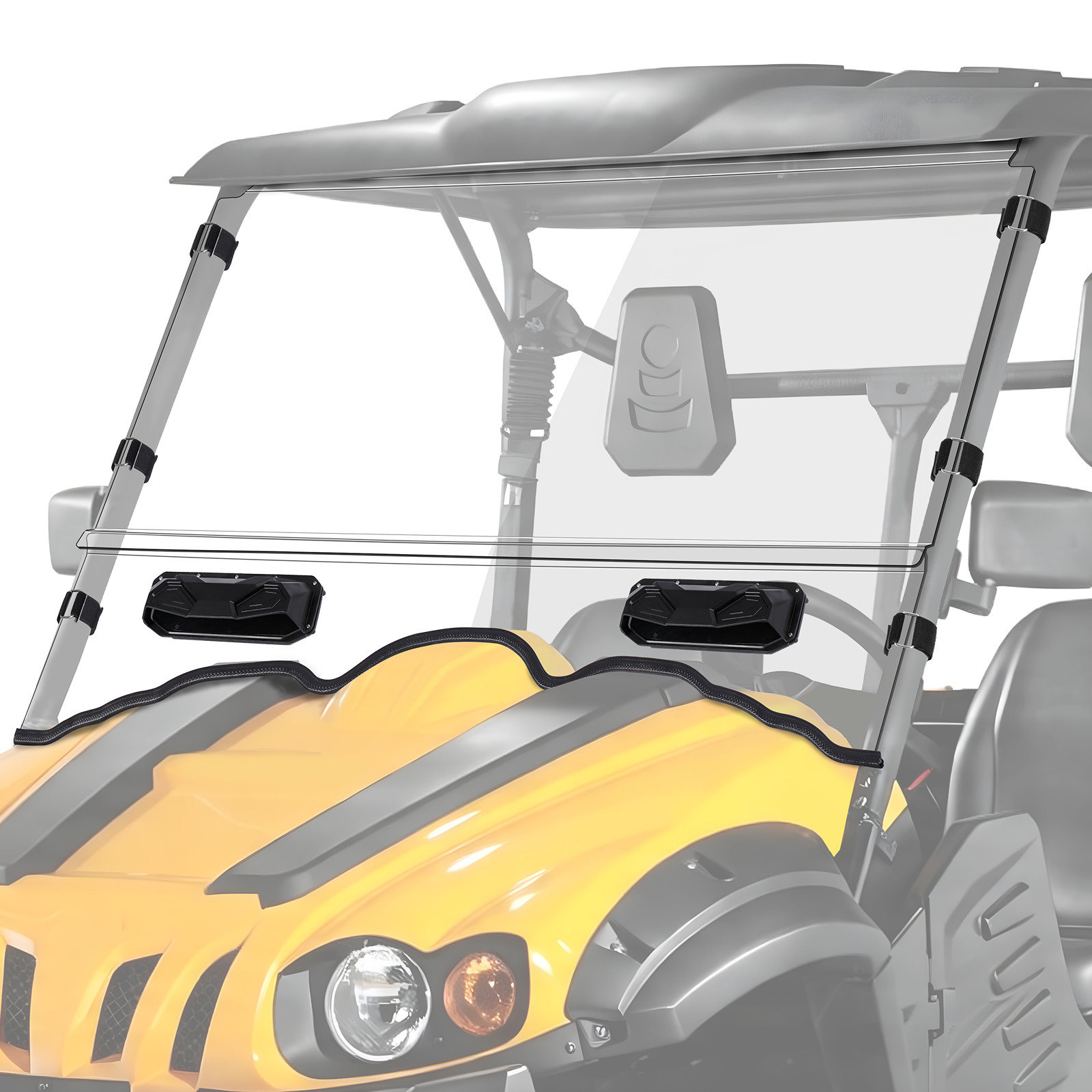 Front Full Windshield For MASSIMO 500 700 Outfitter Bighorn w/ Vented Windscreen