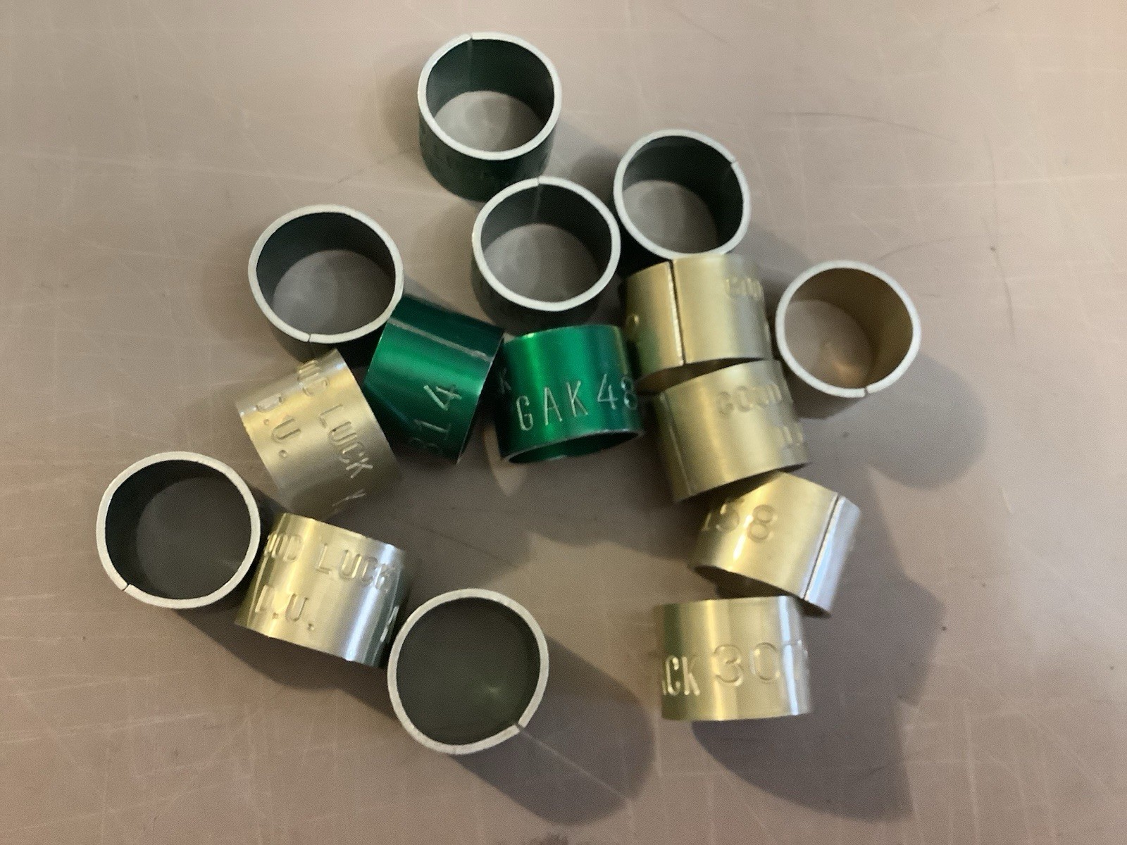 15 Ducks Unlimited Duck Hunting Goose Leg Bands Good Luck Lot