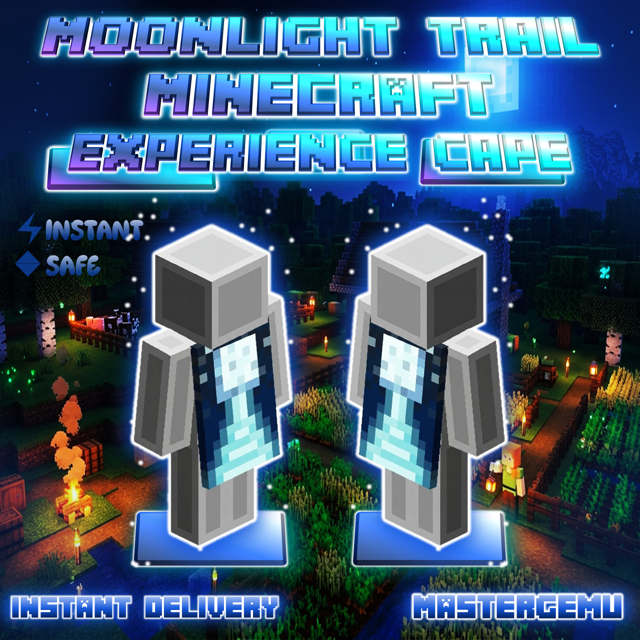 Minecraft Moonlight Trail Experience Cape - AUTOMATED INSTANT DELIVERY