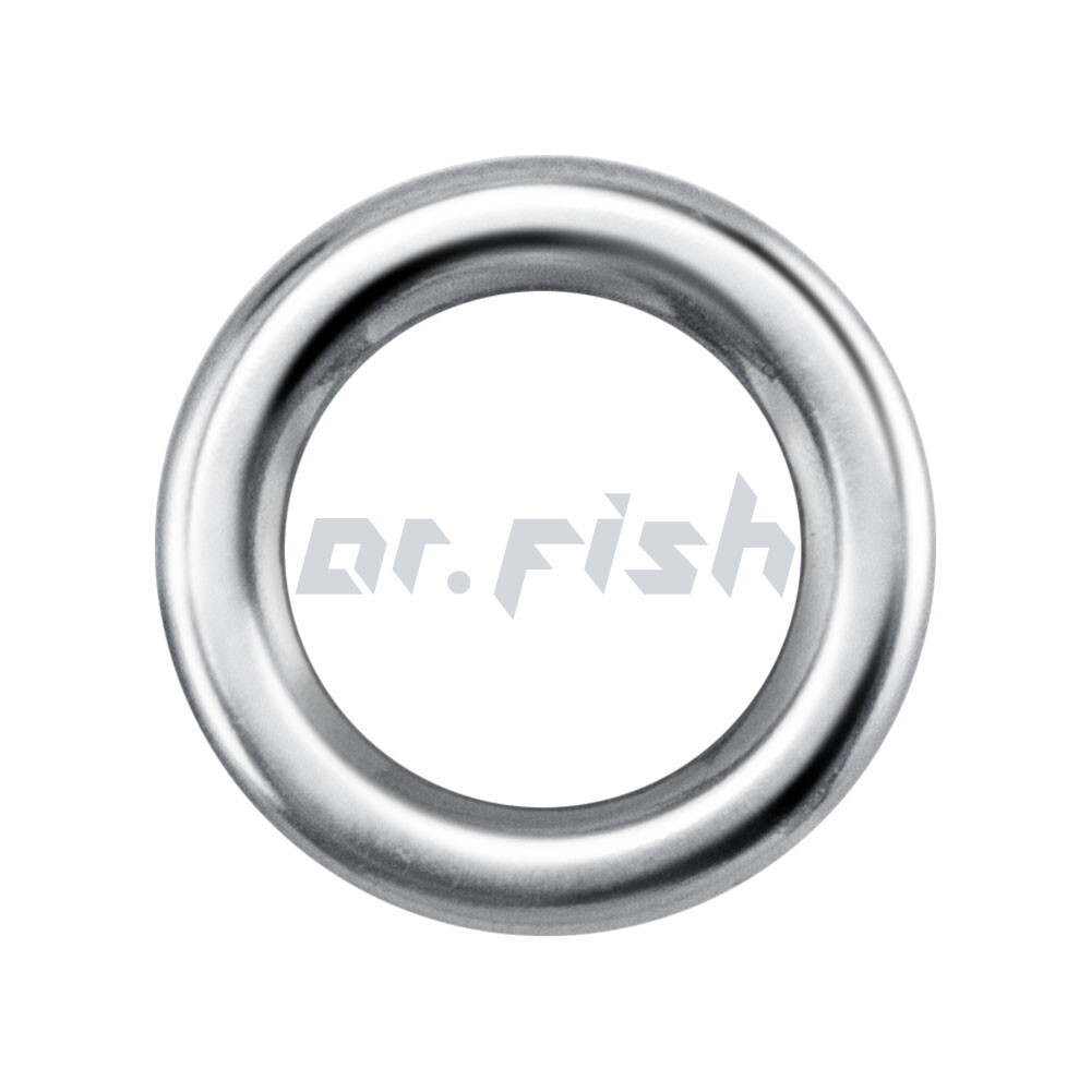 100pcs Fishing Solid Rings  Stainless Steel Ring for Assist Hooks Catfish Tuna