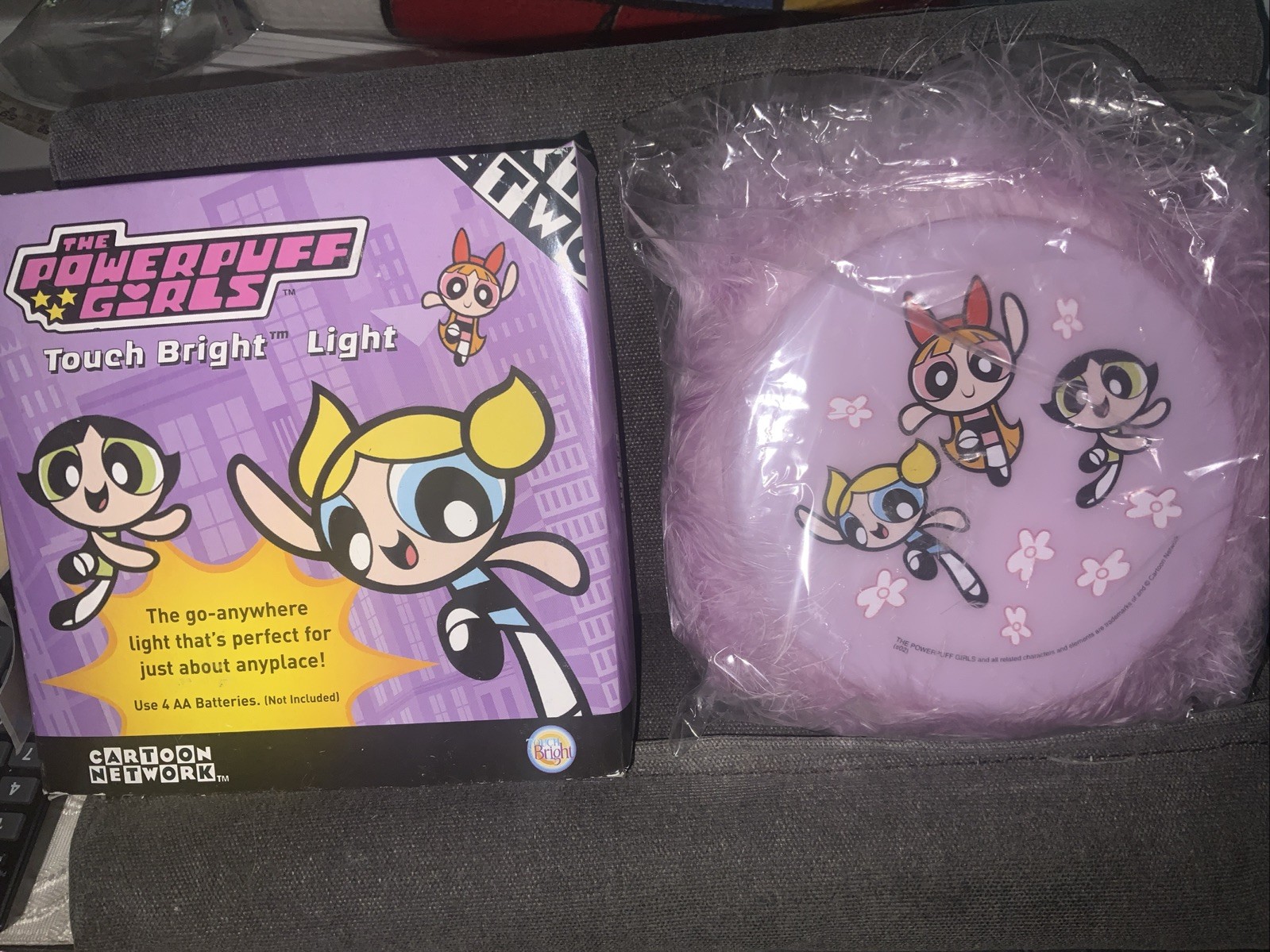 NOS 1999 Cartoon Network the powderpuff girls touch bright light Fuzzy Cute