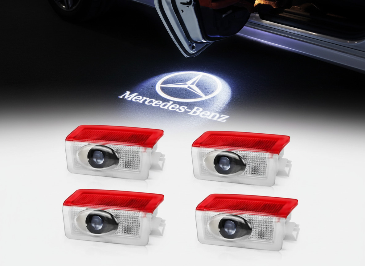 Mercedes-Benz Door Light Car LED 4Pcs Projector Ghost Shadow Lamp