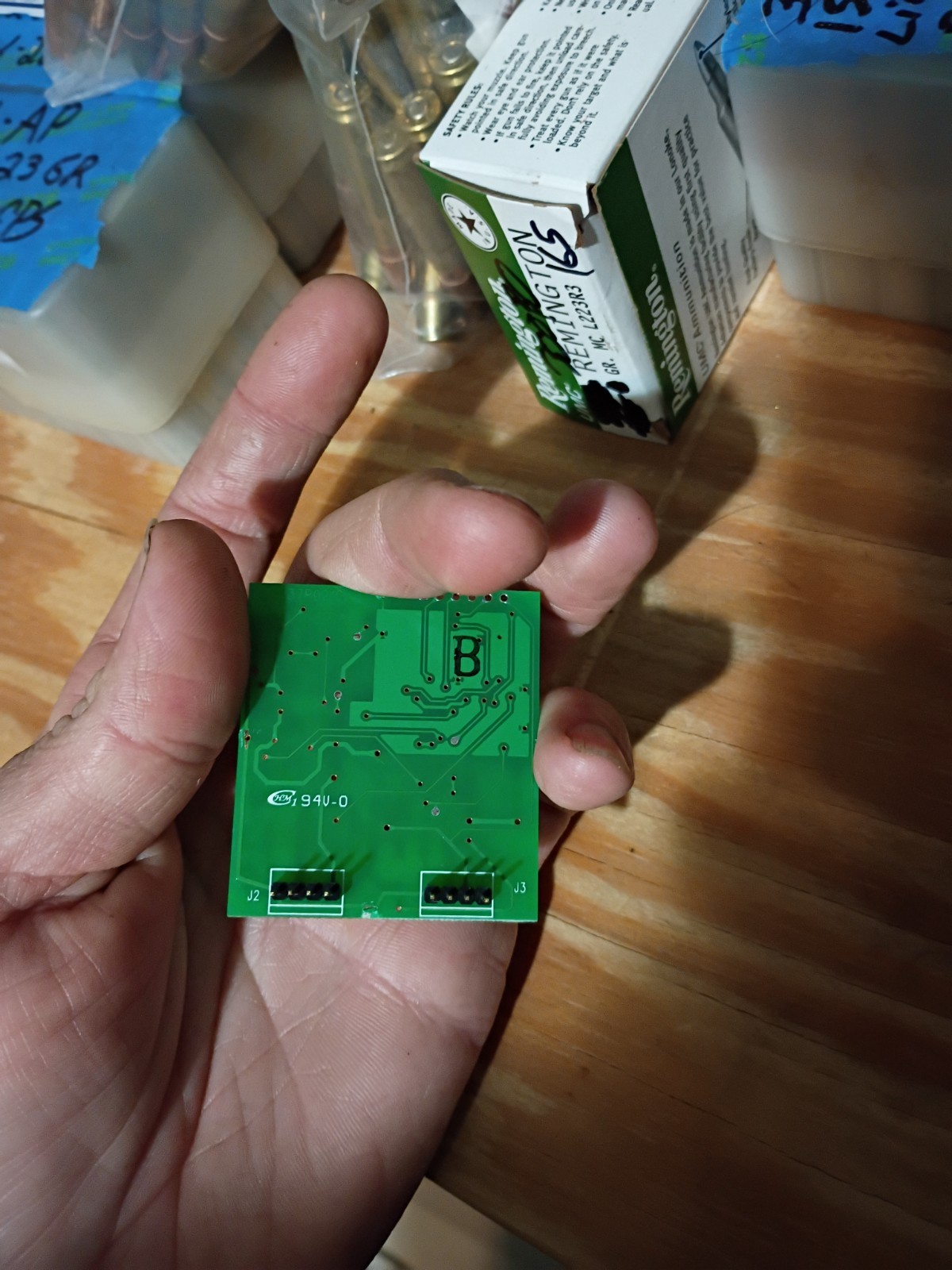 halo hopper circuit board with z code