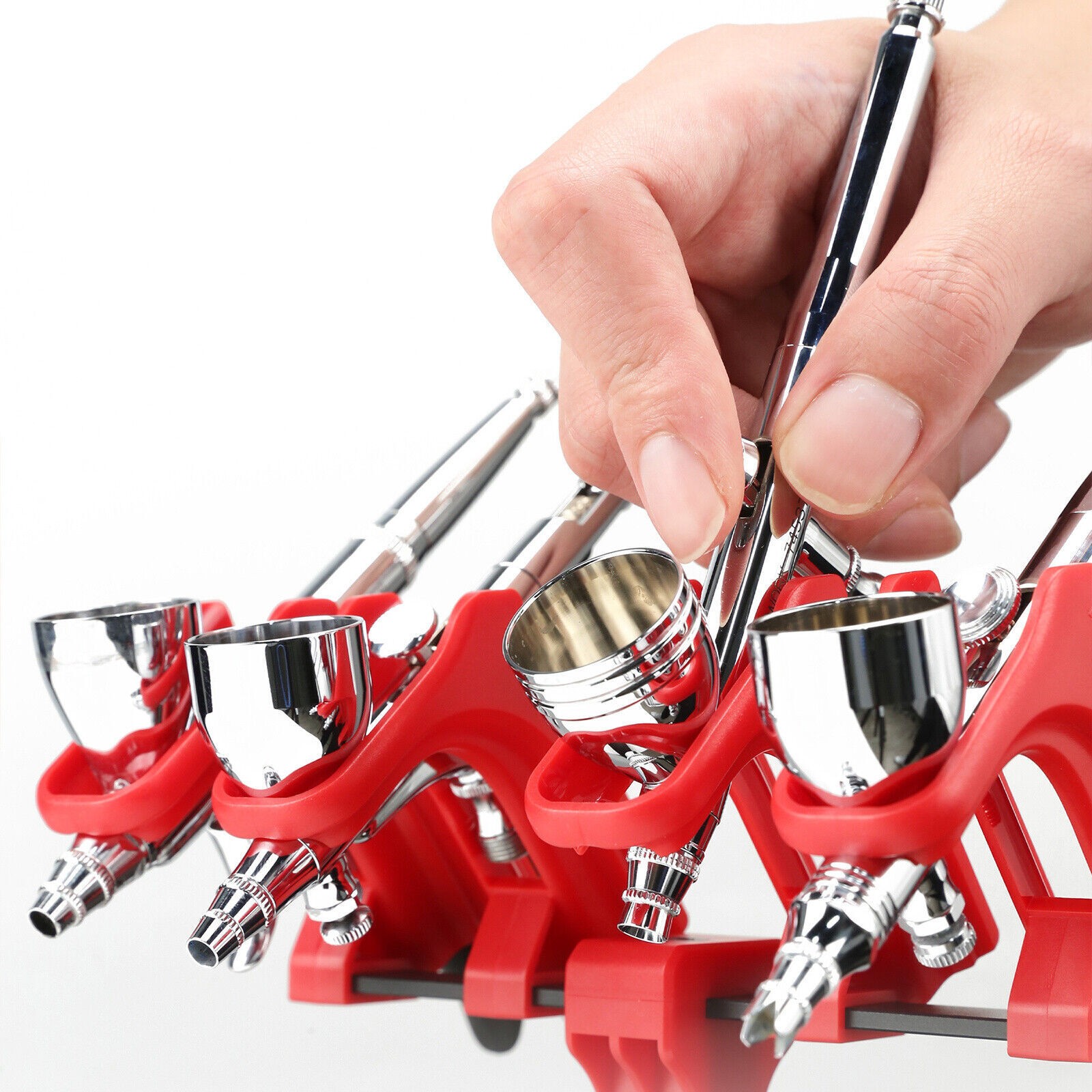 360 Adjustable AT-AR Spray Airbrush Rack Holder Bracket for Model Carft Tool