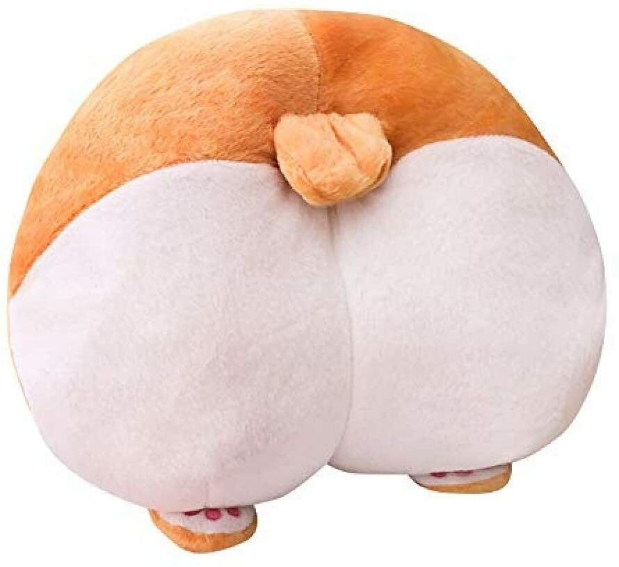 Corgi Butt Pillow Pets Puppy Lovely Corgi Shaped Animals Cushion Round Stuffed