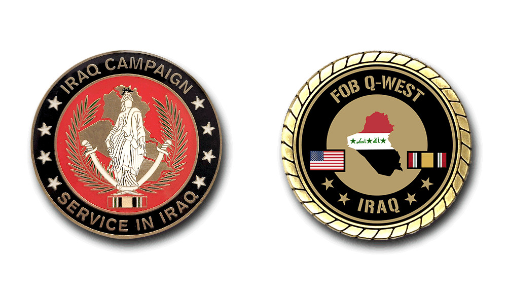 FOB Q West Iraq Service Challenge Coin
