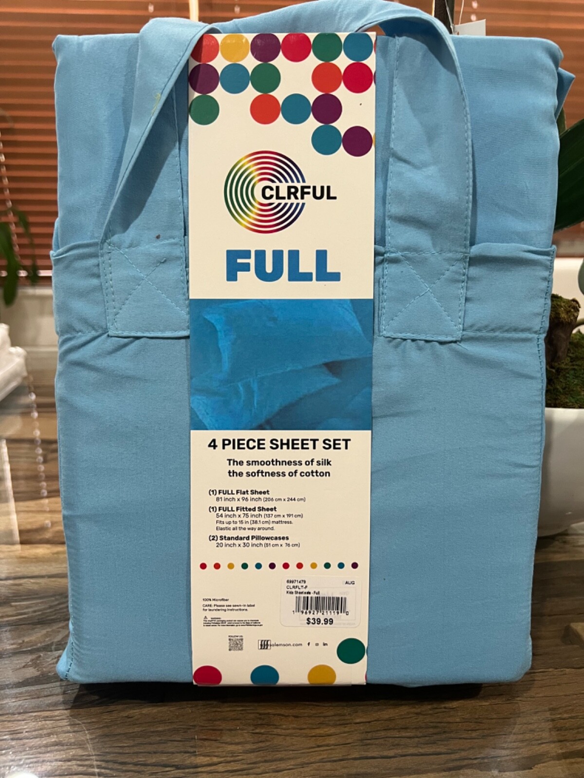 CLRFUL 4 Piece Full Sheet Set