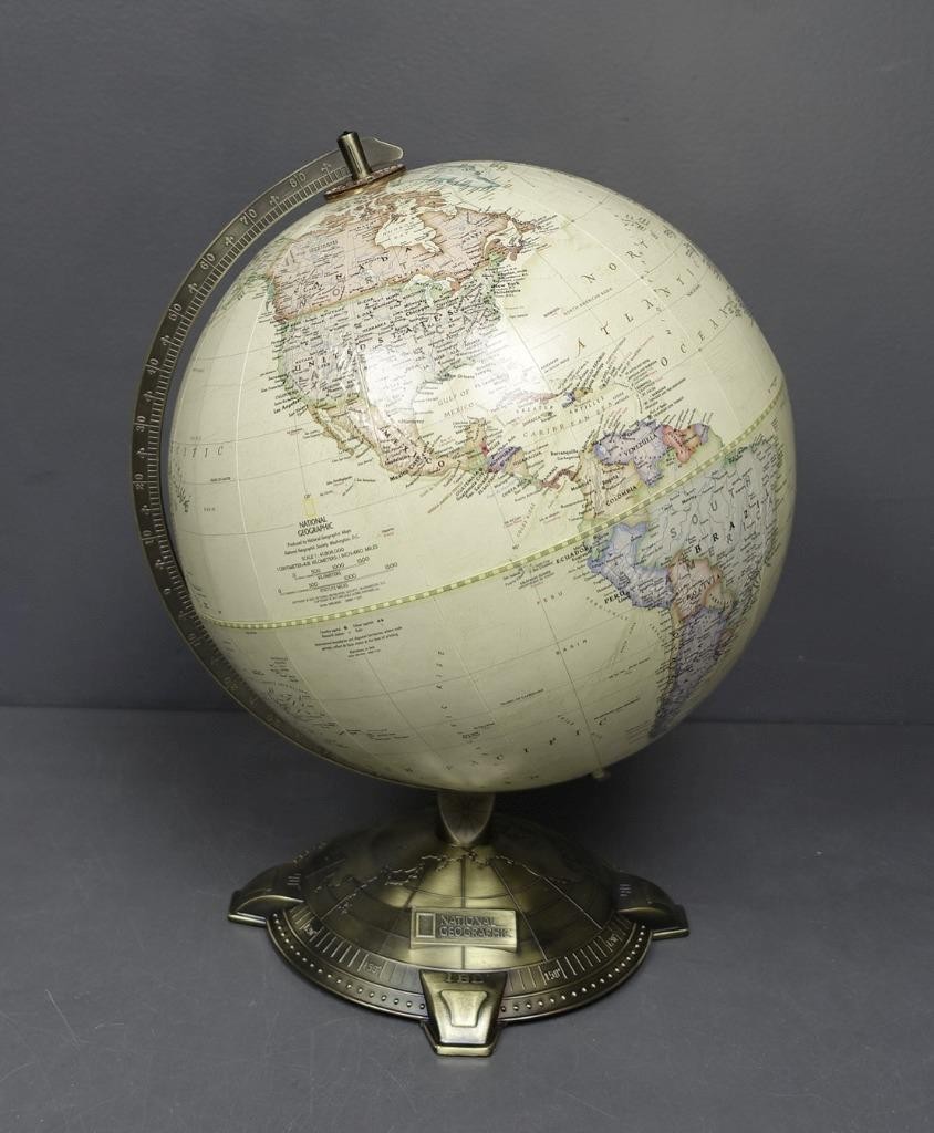 Replogle National Geographic Society Topographical 12"D Tabletop Globe c. 2021