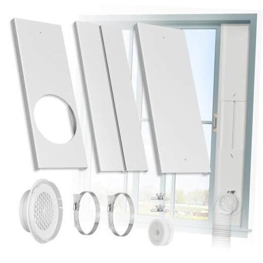 Dryer Vent Window Kit, 4" Window Vent Kit for Dryer Dryer Window Vent Panel Kit